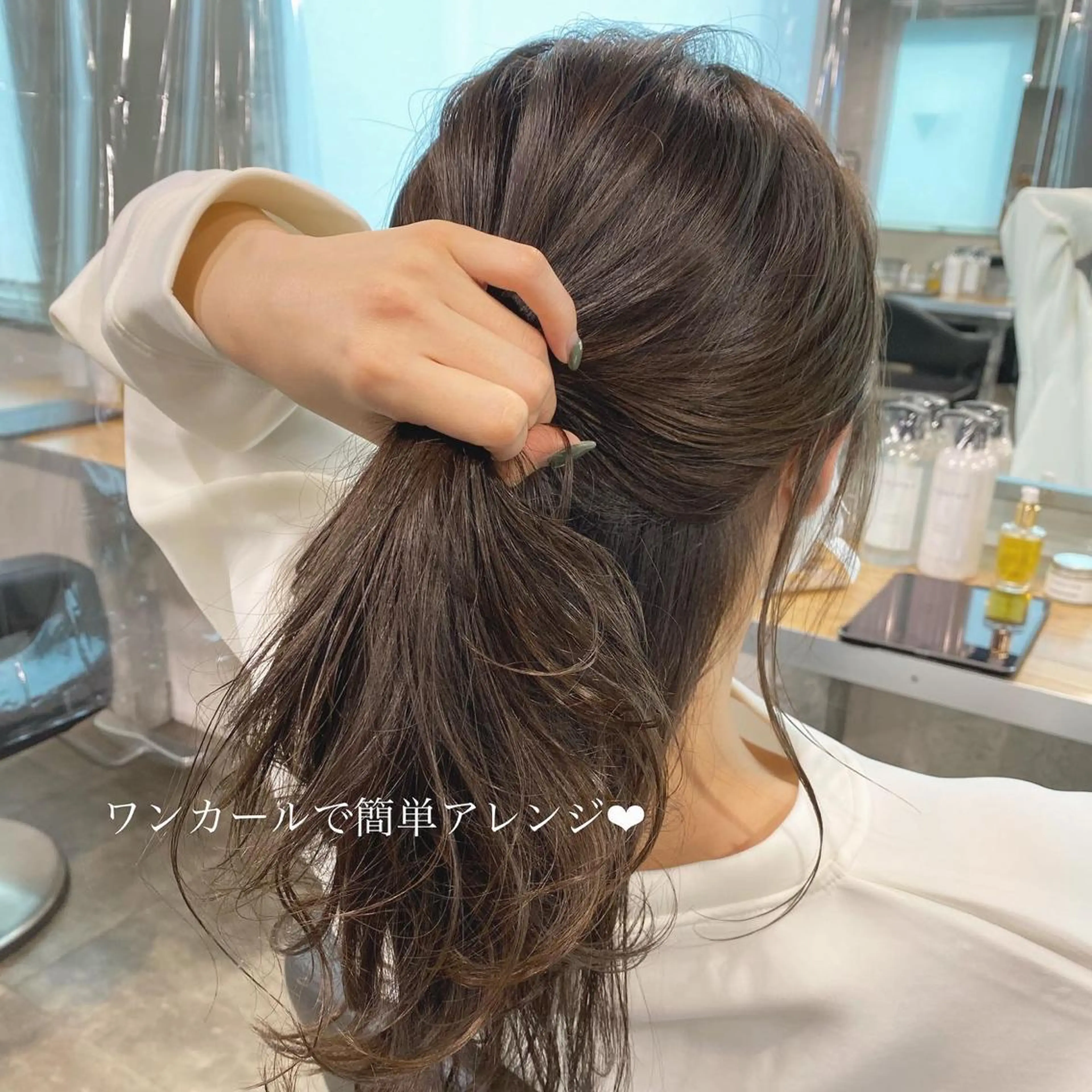 ロング カラー ヘアアレンジ キッズ 当日予約⭕️ JUNYAのヘアスタイル