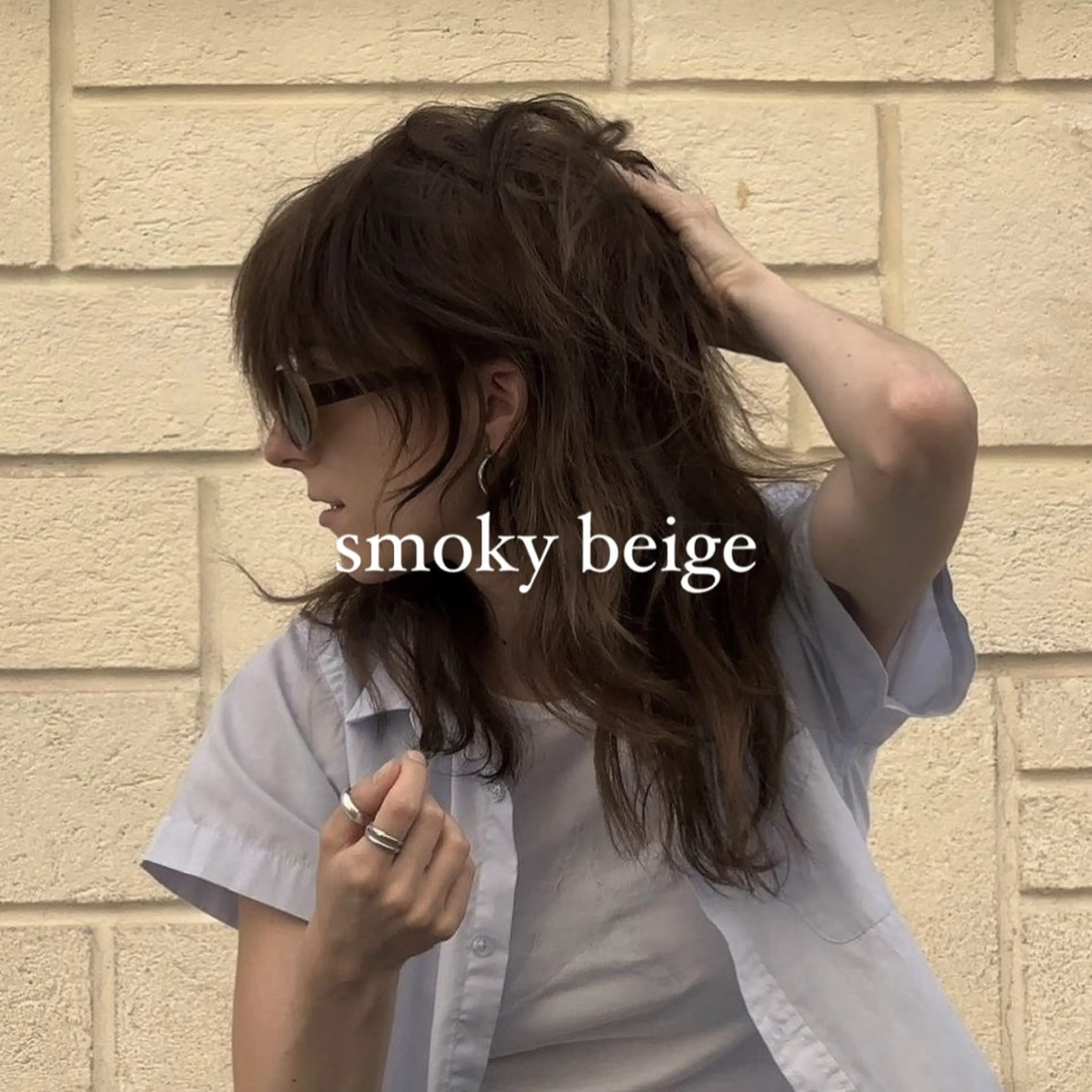 セミロング カラー ベージュカラー ブラウンカラー ブラウンベージュ カット ヘアカラー トリートメント ヘッドスパ ヘアセット みほ/髪質改善/ モード/ニュアンスのヘアスタイル