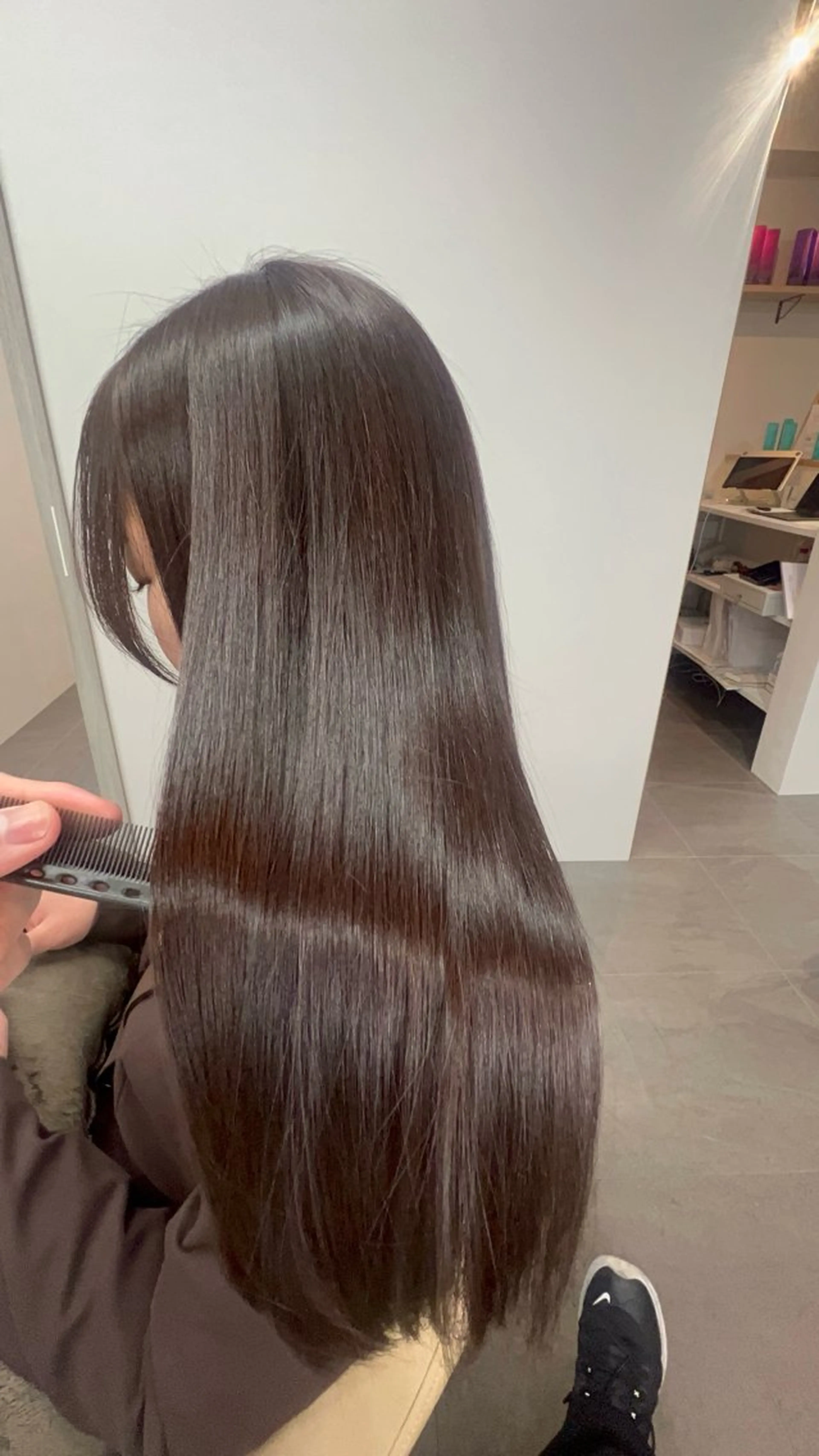 ロング カラー 髪質改善 トリートメント 大森 勝馬のヘアスタイル