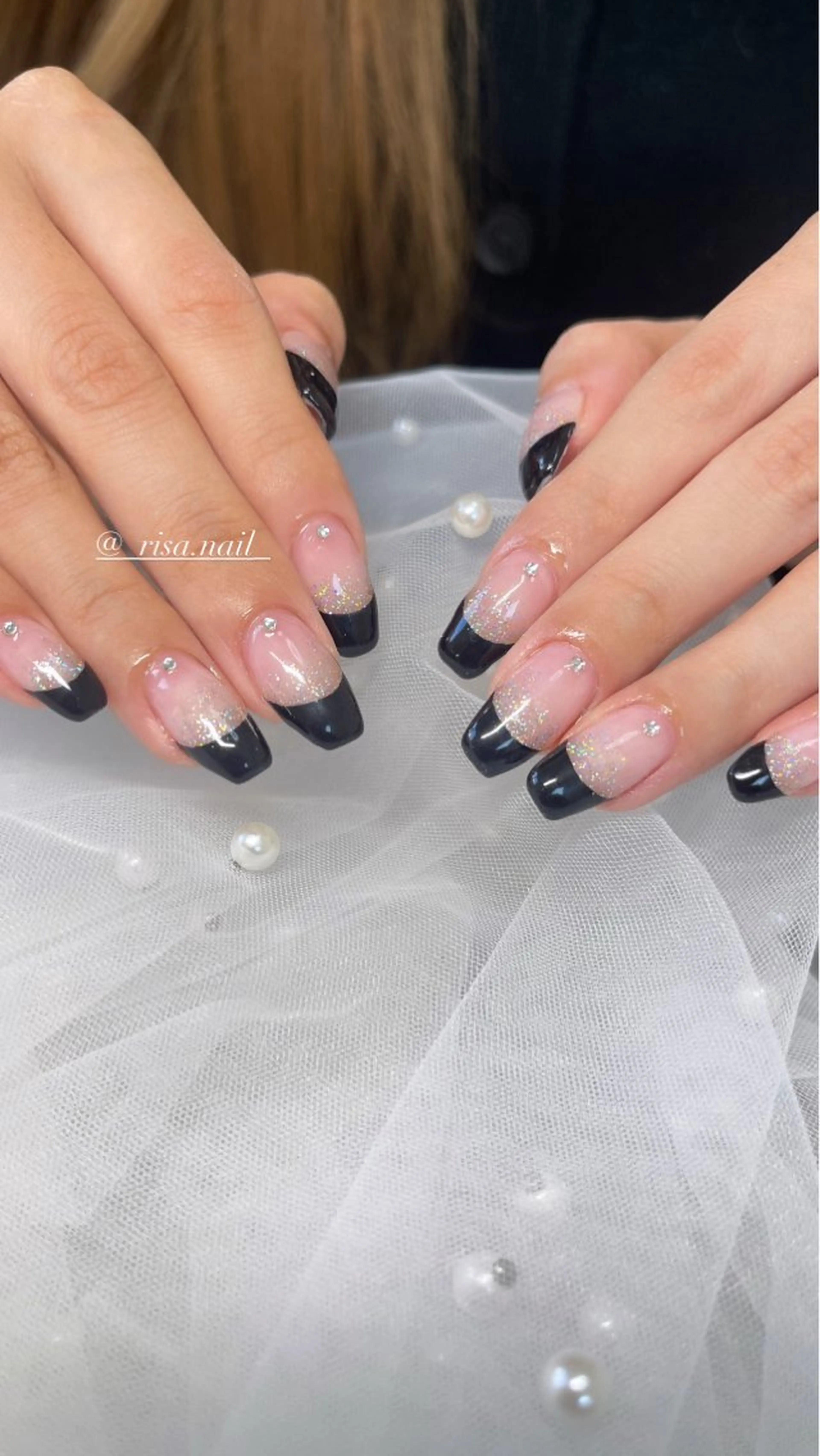 フレンチ、グラデーション💜✨の写真