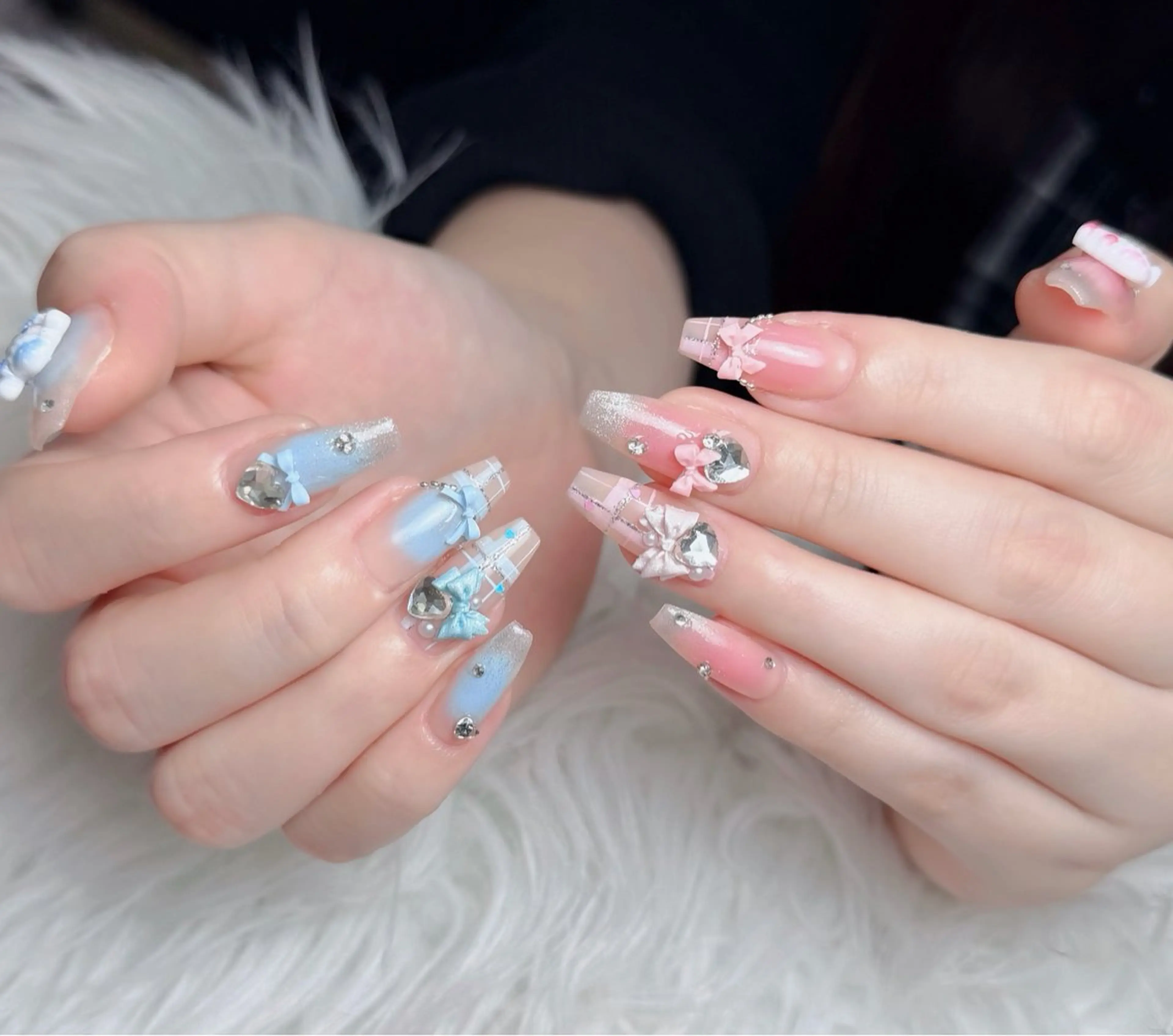 ネイル アートネイル フレンチネイル ジェルネイル 韓国ネイル マグネットネイル ハンドネイル Lenie Nail Okuboのネイルデザイン