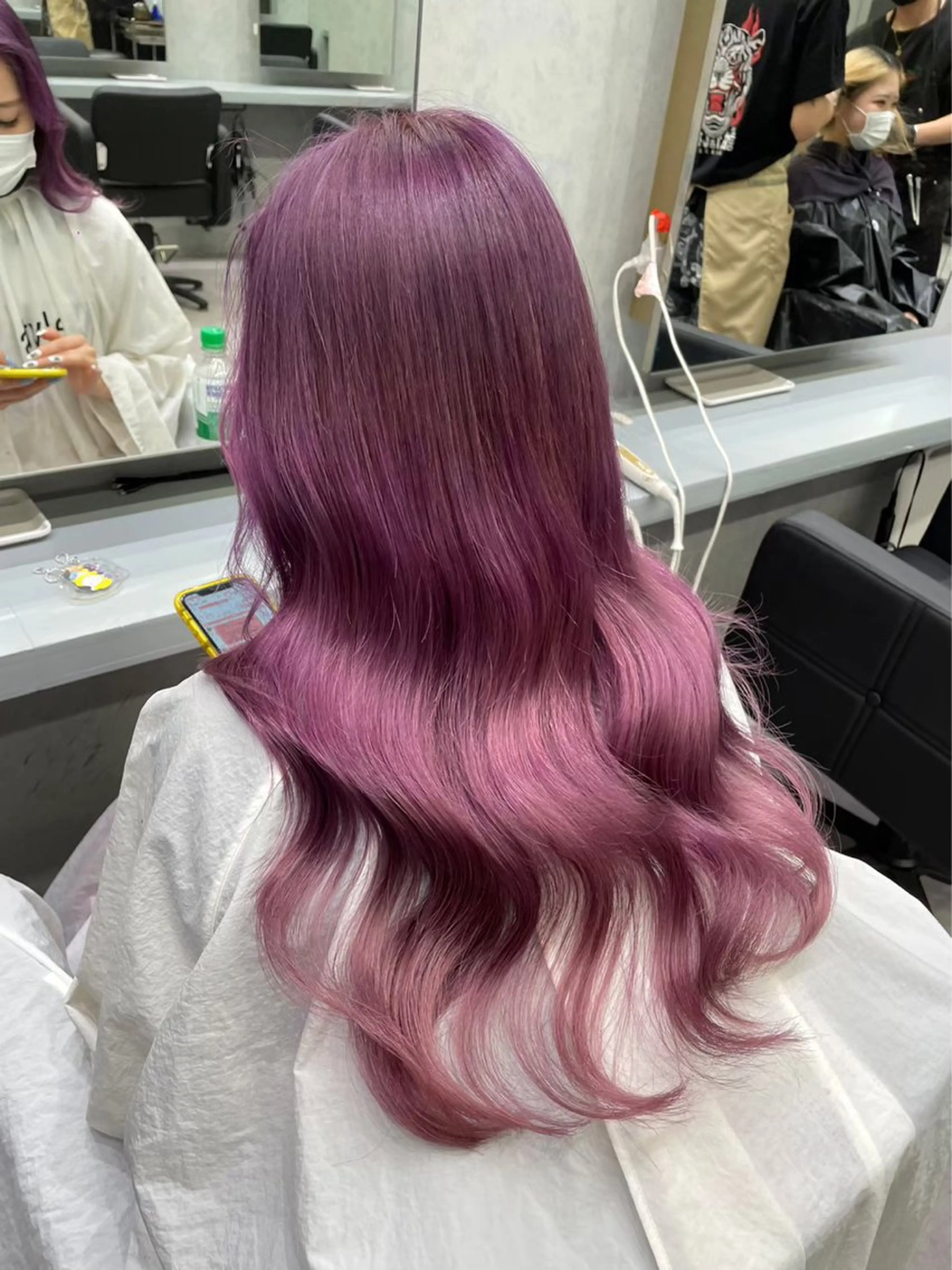 ロング シールエクステ ボブ エクステ ハイライト 髪質改善 🦋韓国hair🦋 エクステ店長sakiのヘアスタイル