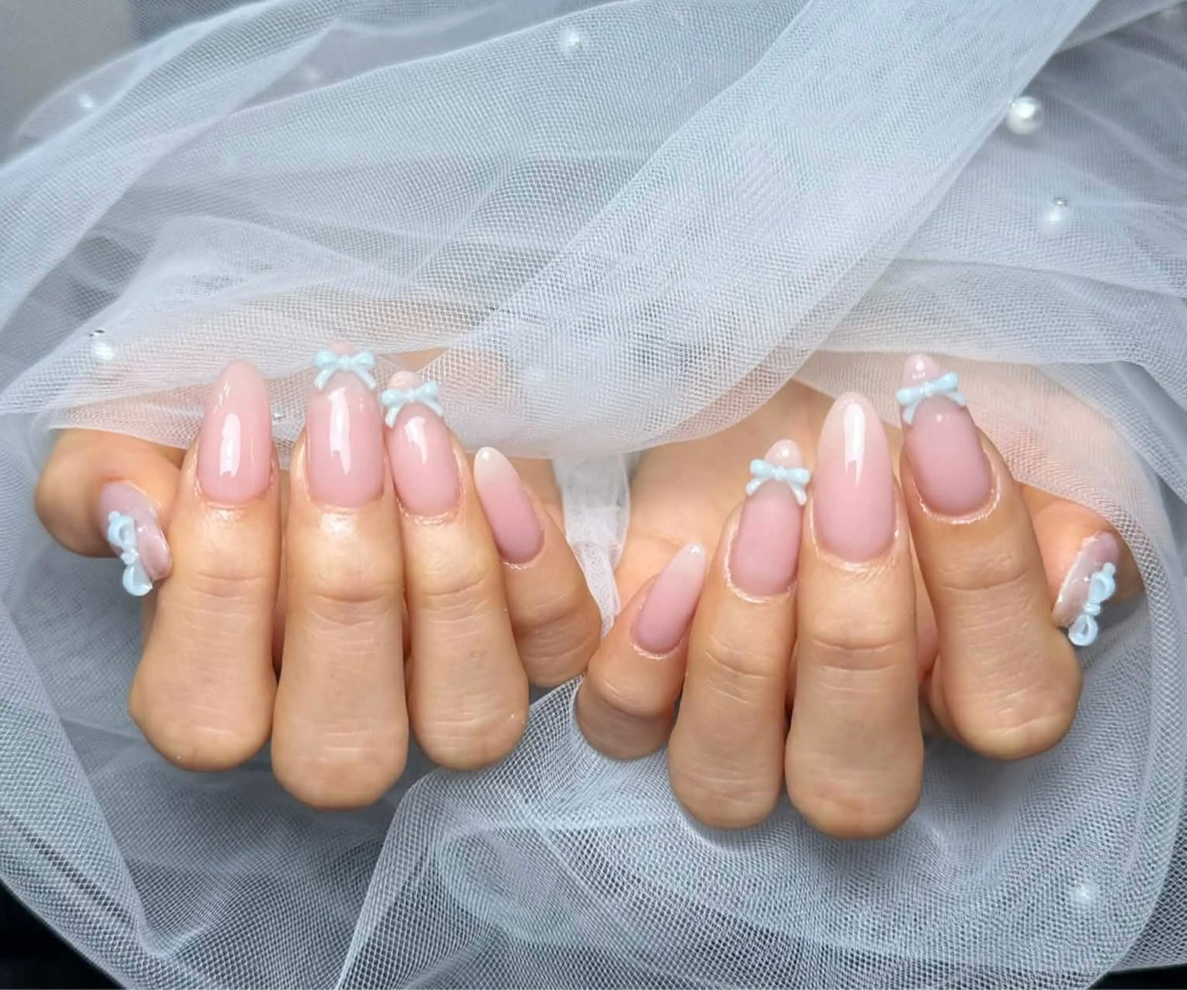 ネイル アートネイル 長さ出し ジェルネイル マグネットネイル ニュアンスネイル ハンドネイル Cloudy Chan Nailのネイルデザイン