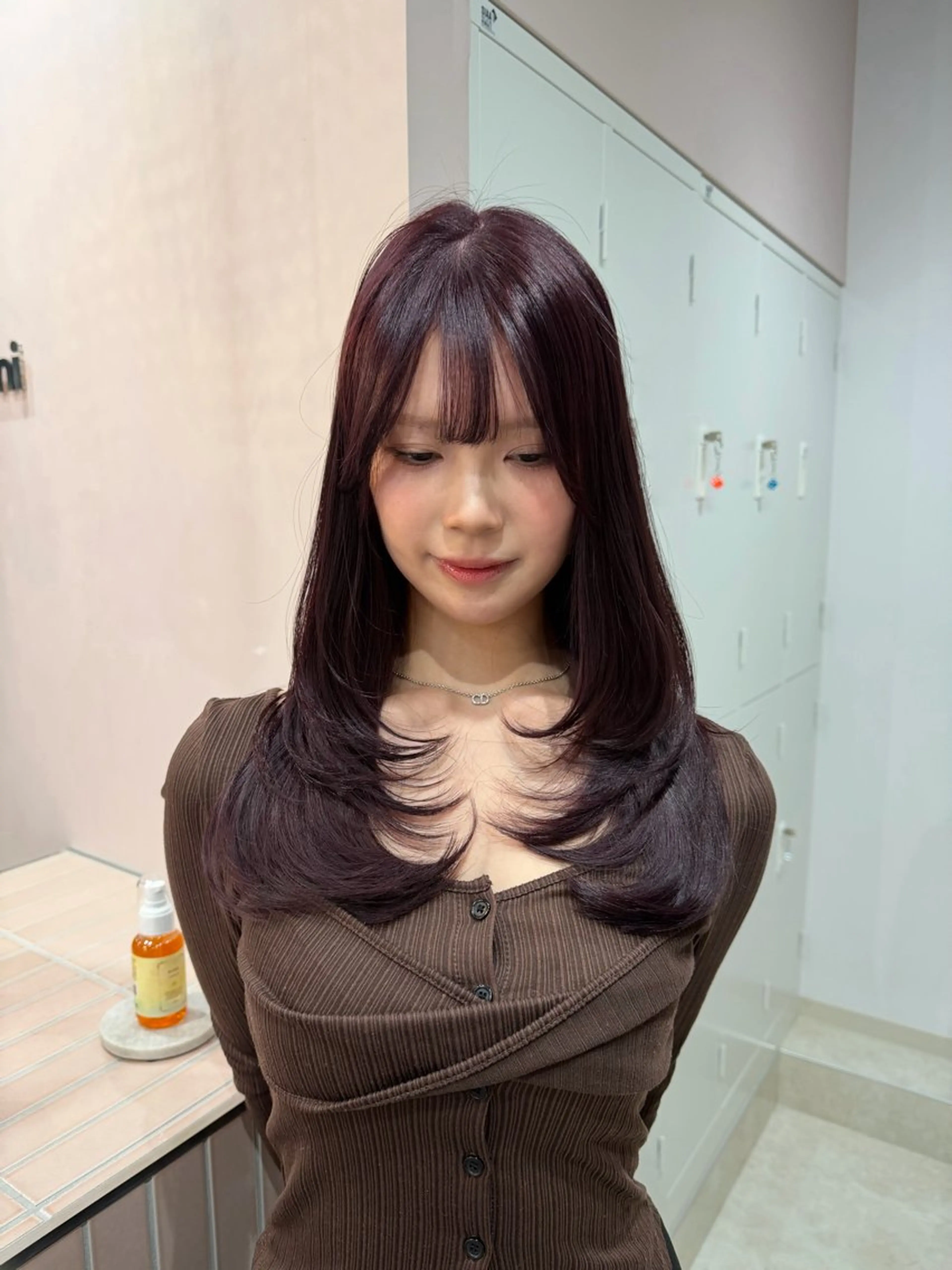 ロング カラー 柔らかオリーブ🌿 HIMARI🌻のヘアスタイル