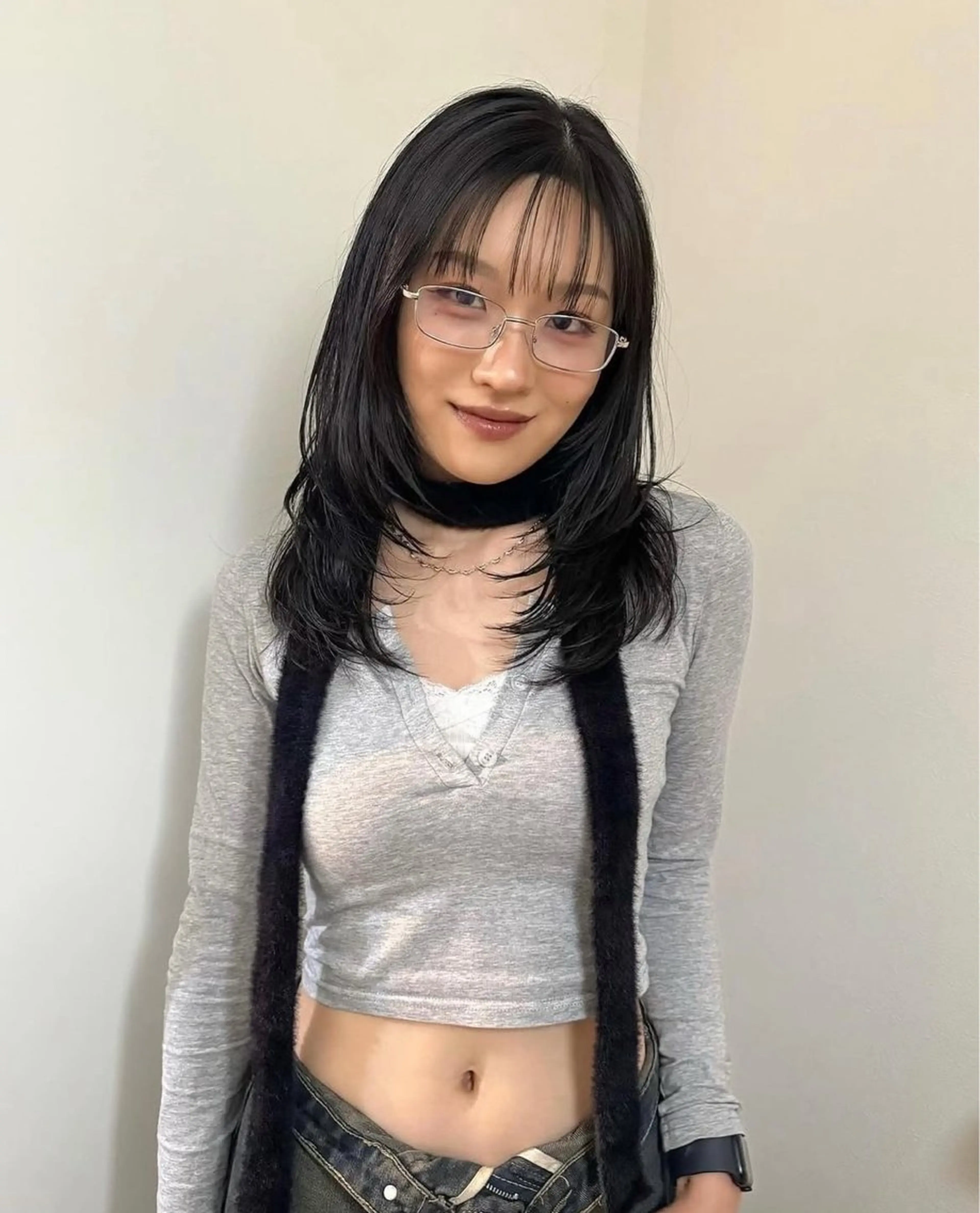 セミロング カラー ブリーチ デザインカラー ダブルカラー ハイライトカラー ハイトーンカラー カット ヘアカラー トリートメント PARKiiiNG 大阪心斎橋/ブリーチのヘアスタイル