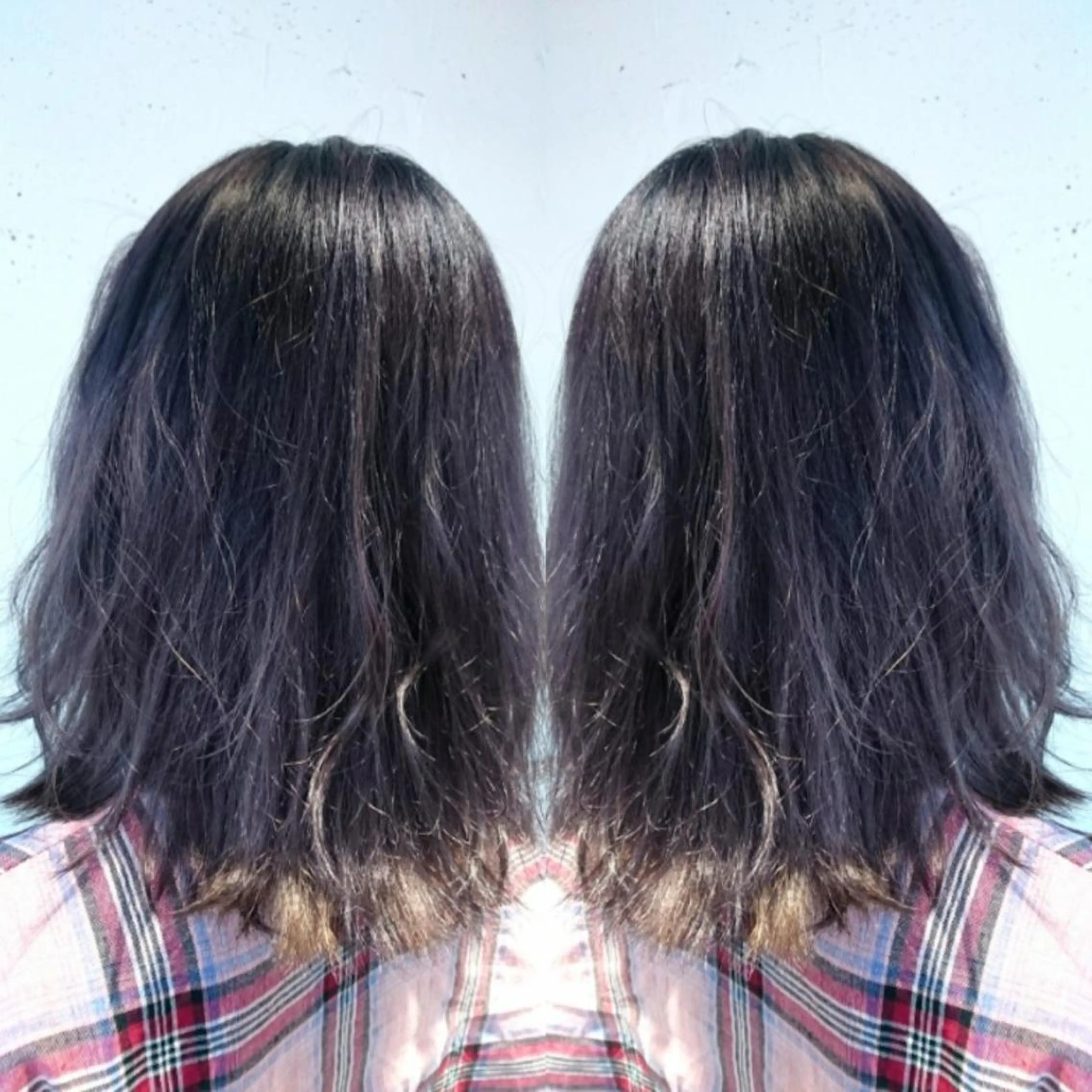 カラー ミディアム ブリーチ グレージュ ラベンダーカラー ラベンダーグレージュ ラベンダーグレー 永島 さとみのマツエク・マツパデザイン