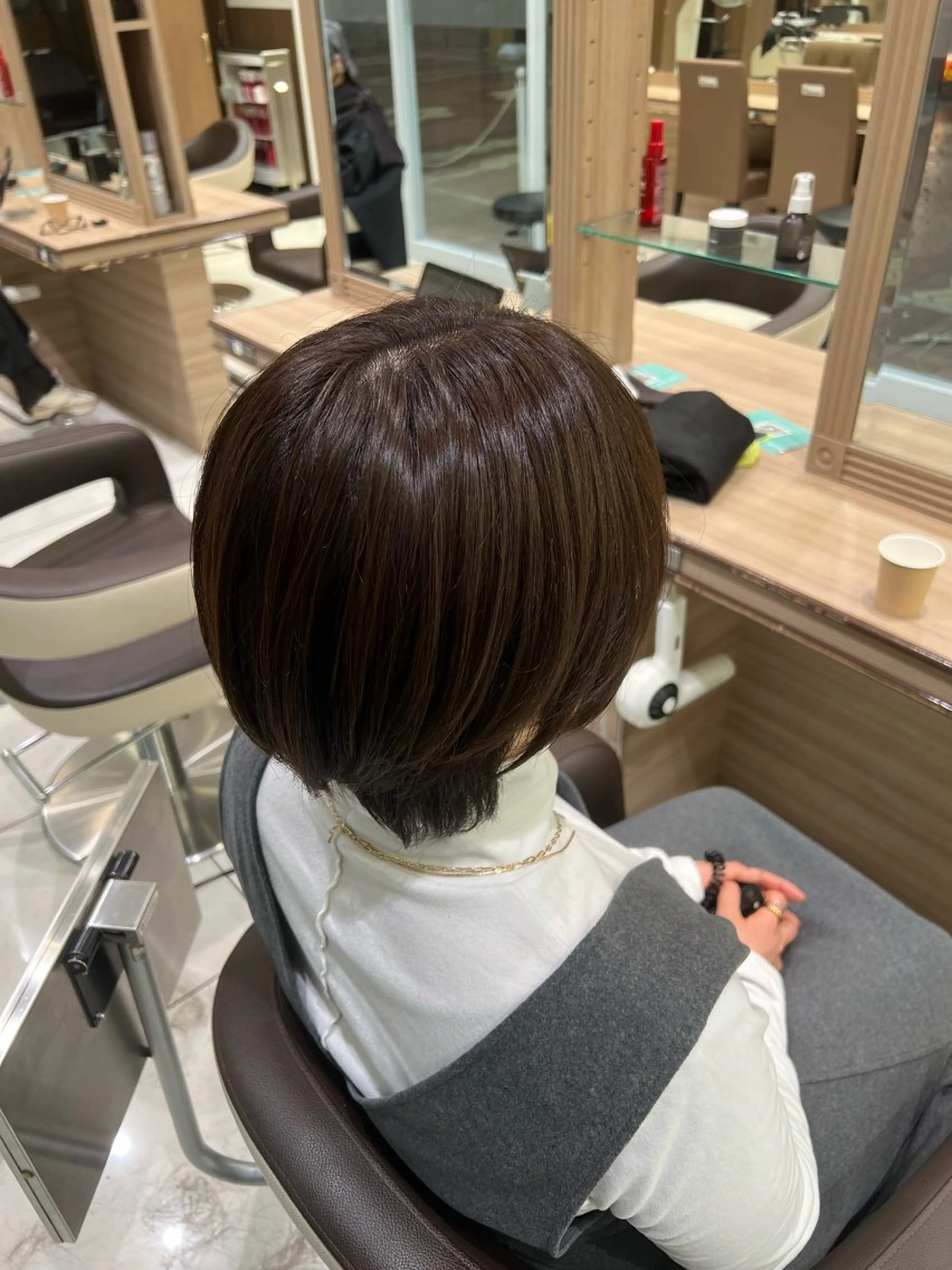 ショート ✨髪質改善カラー 佐藤怜央✨のヘアスタイル