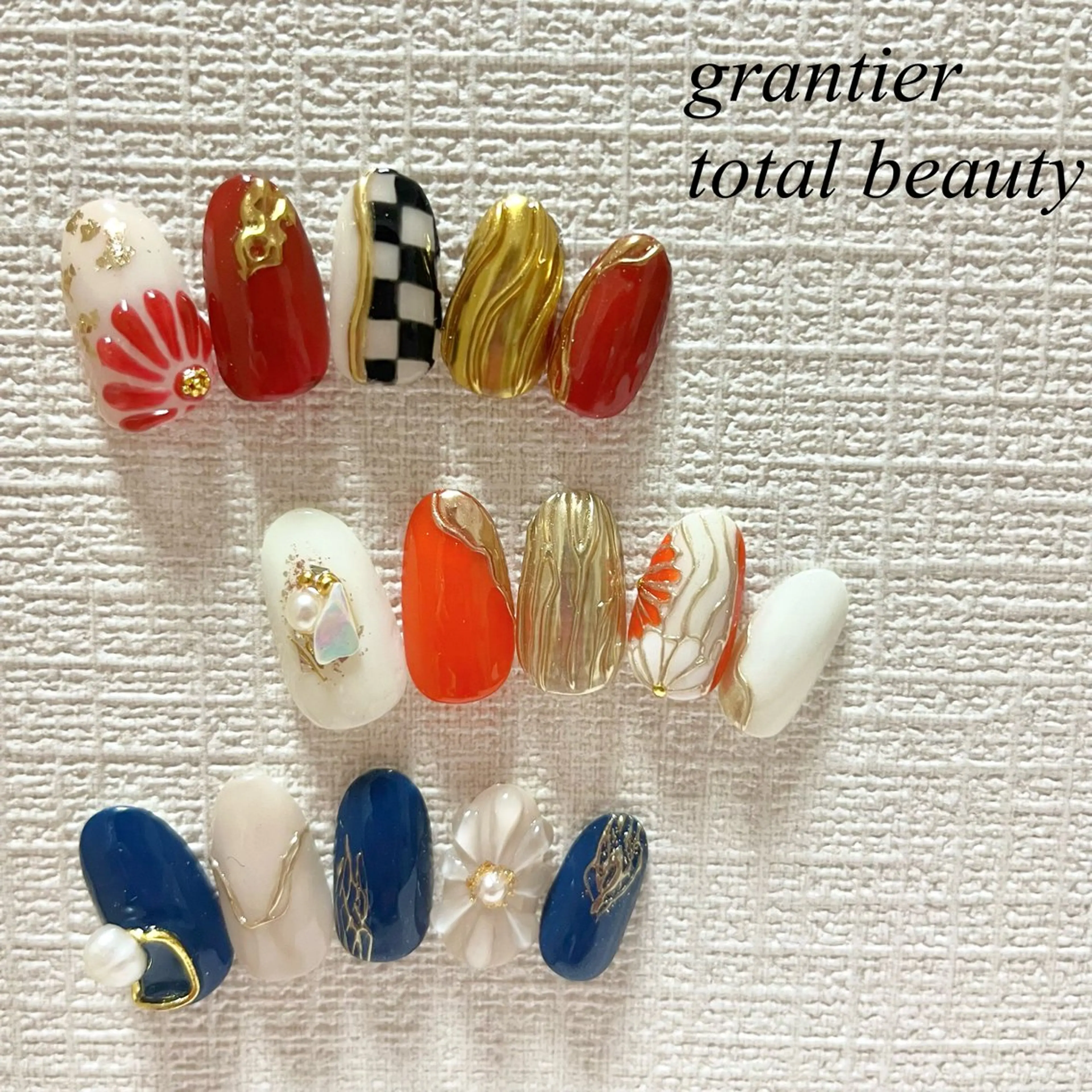 ネイル 成人式 ハンドネイル grantier beautyのネイルデザイン