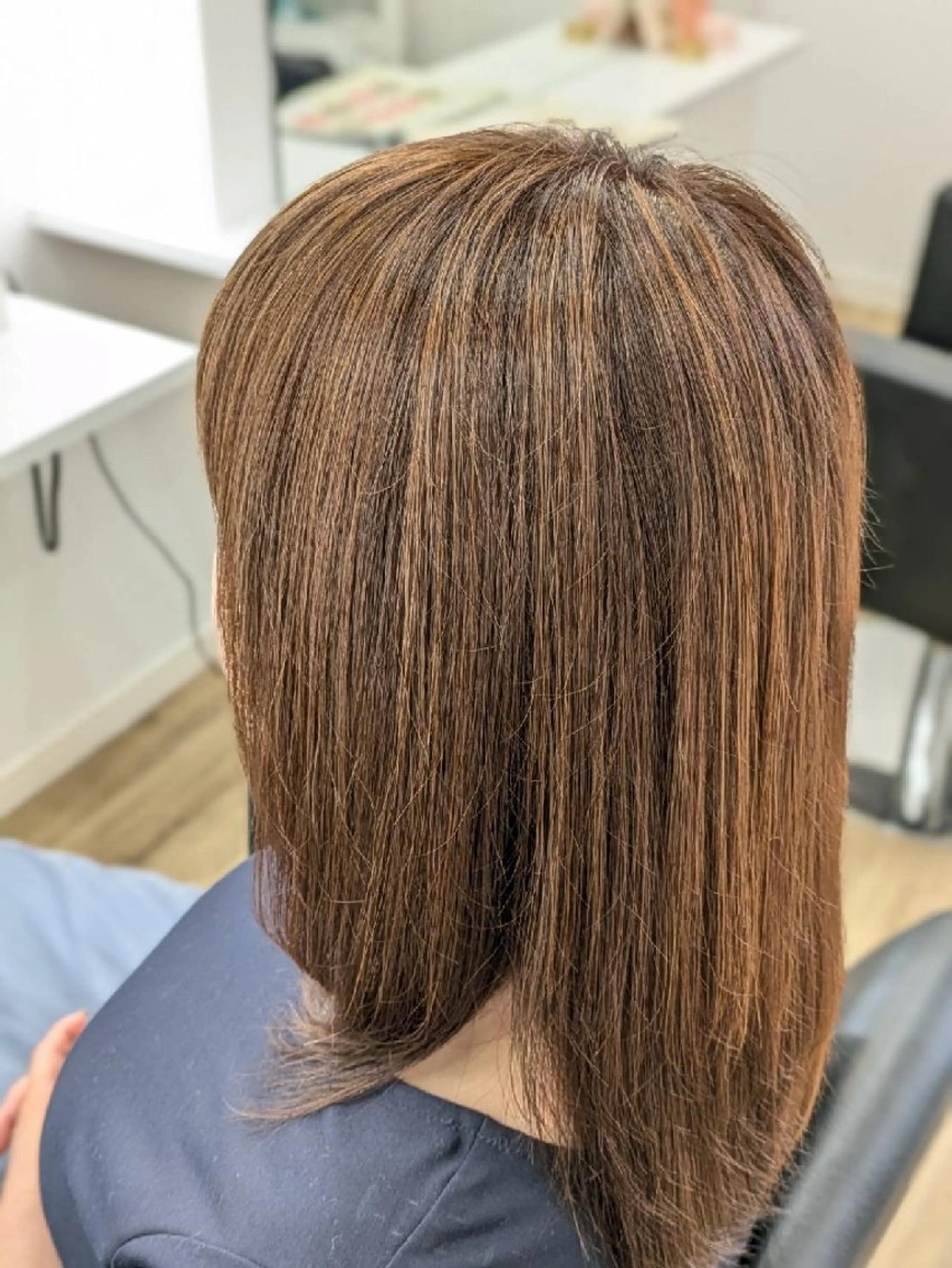 ミディアム カット ヘアカラー 【リピーター続出】 ENONN+　エノンのヘアスタイル