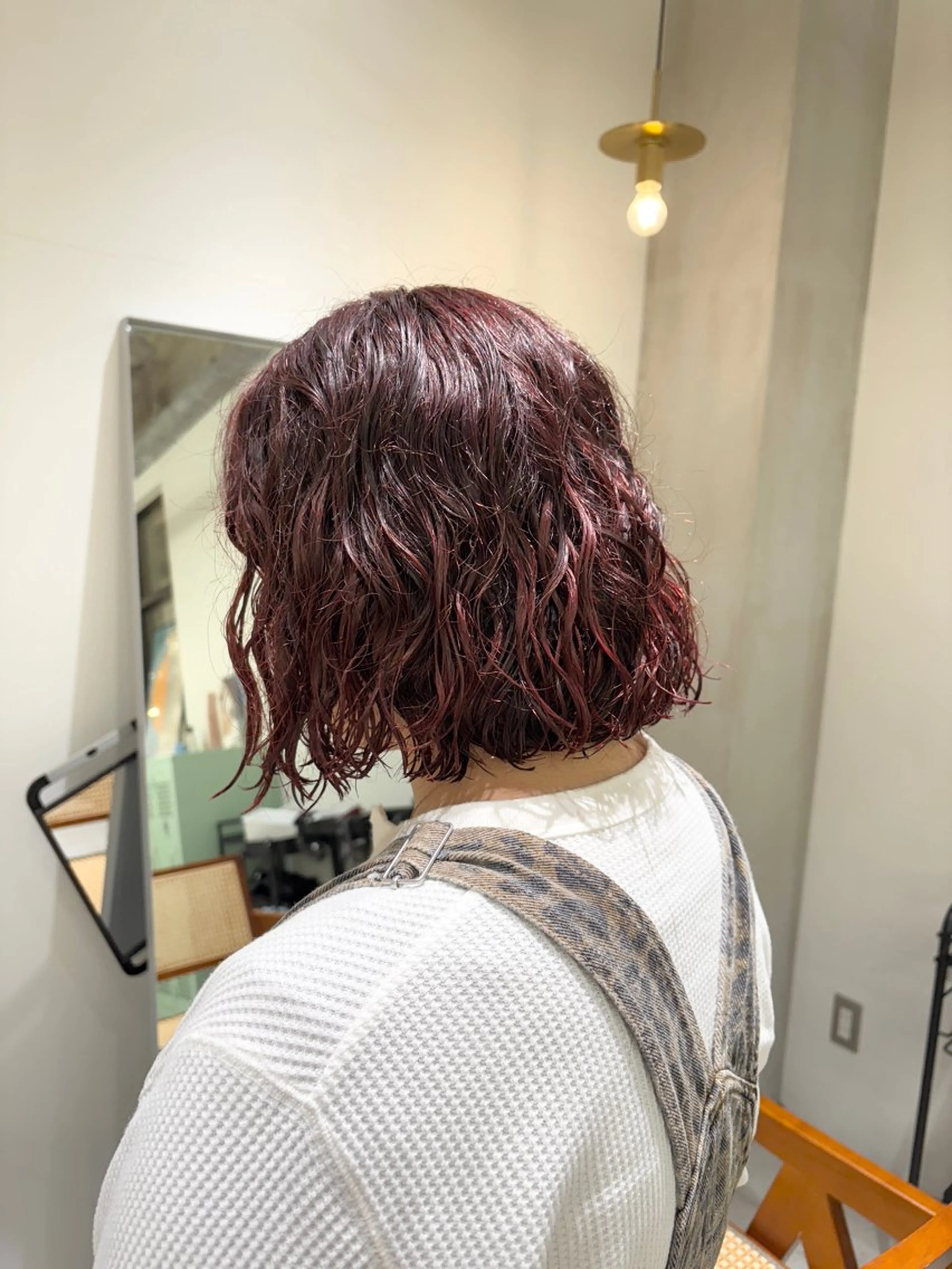 ミディアム カラー パーマ ブリーチパーマ 🎀Rumiのヘアスタイル