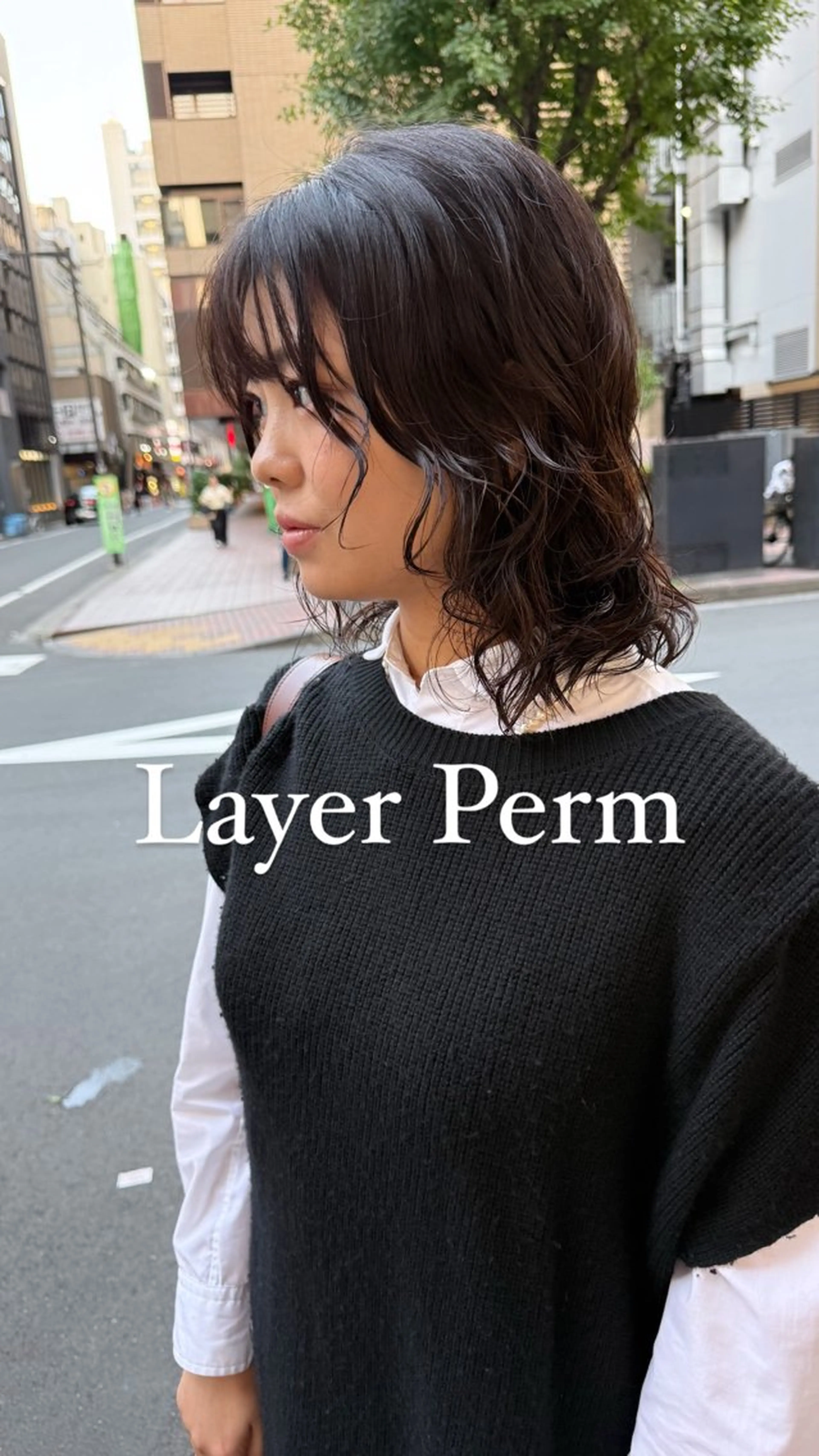 ミディアム パーマ ミディアムパーマ 暖色カラー/パラッと Bob/モエのヘアスタイル