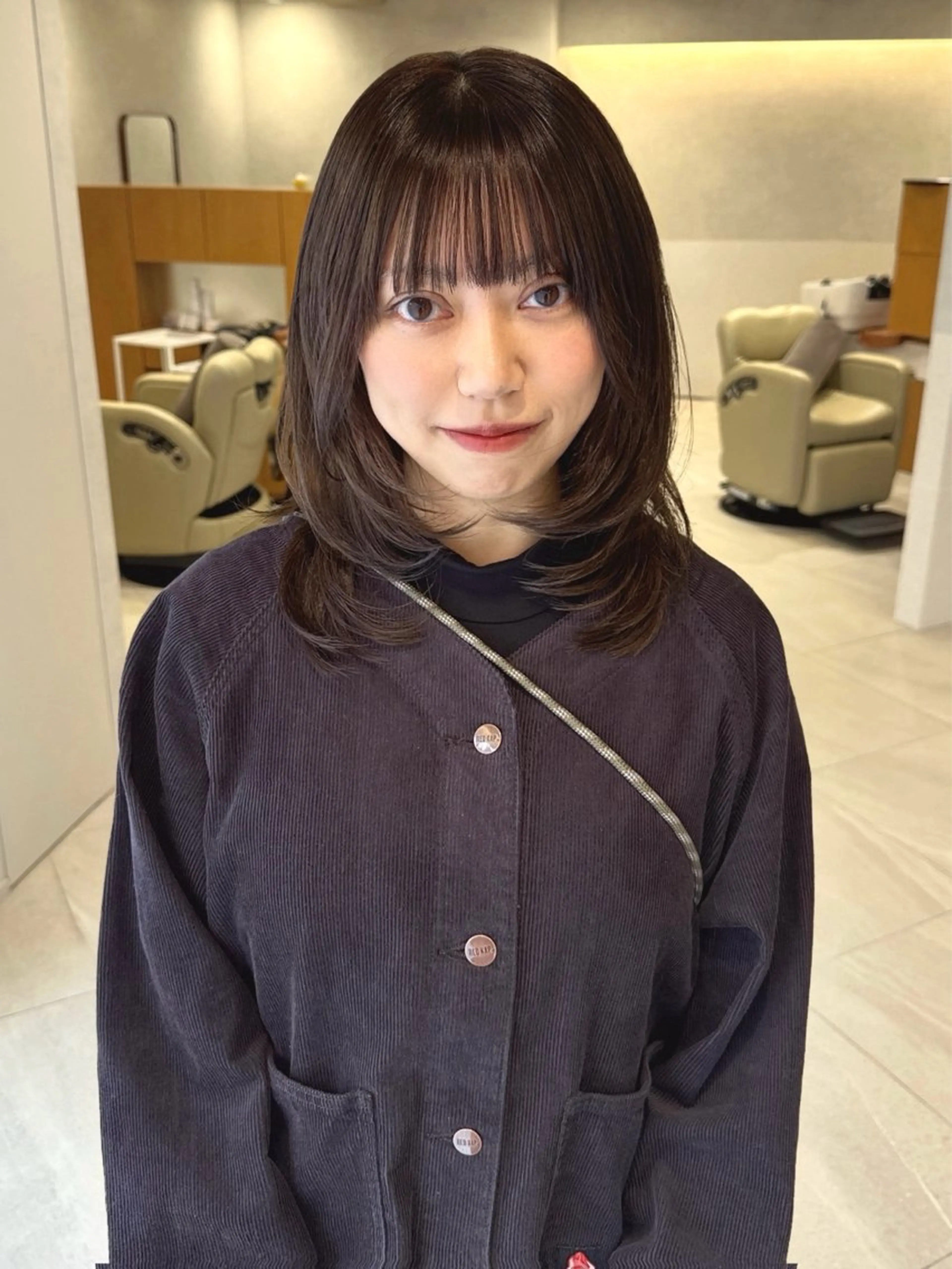 ミディアム カット ヘアカラー トリートメント MISATO THIRD SHOPのヘアスタイル