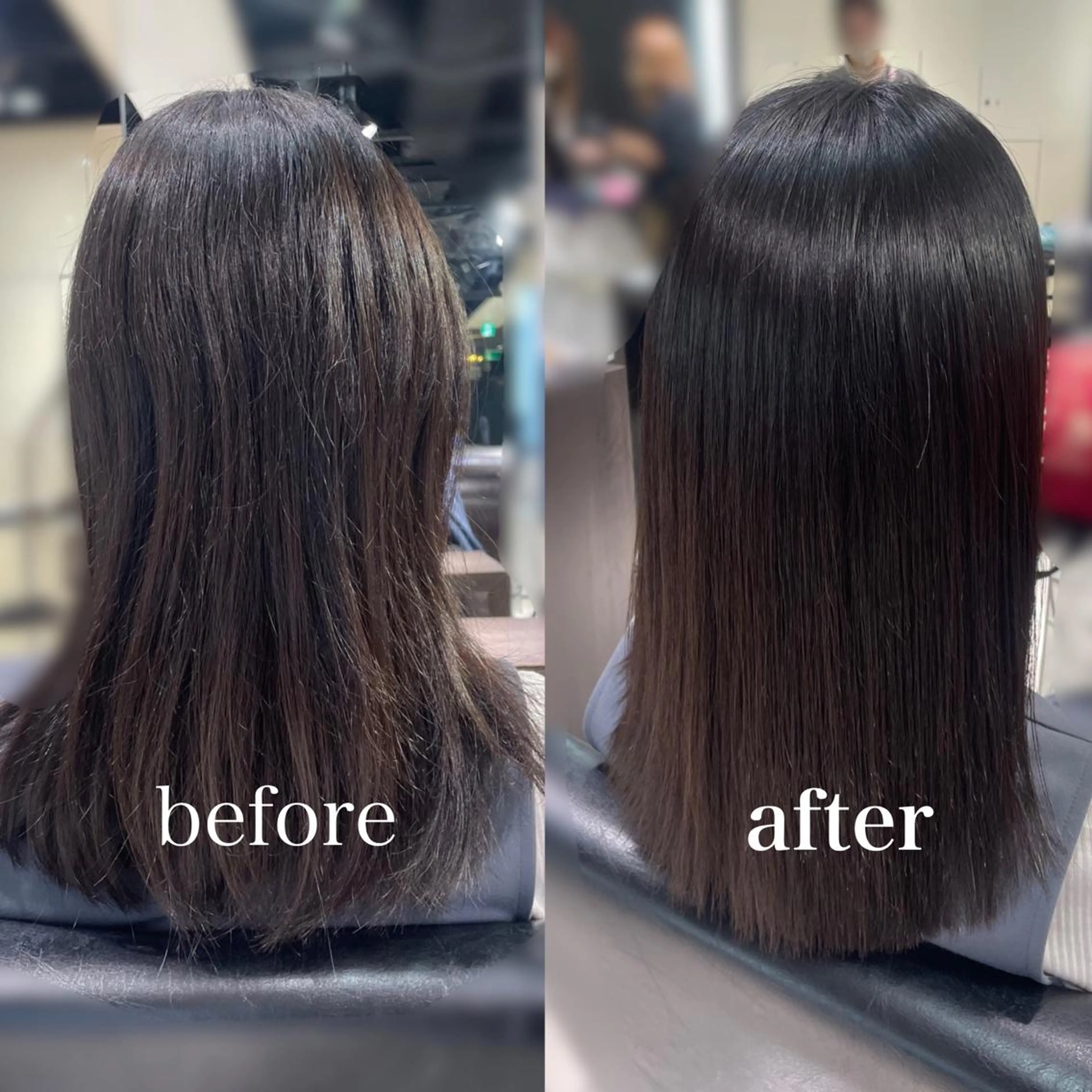 セミロング 銀座　髪質改善 栗原諒のヘアスタイル