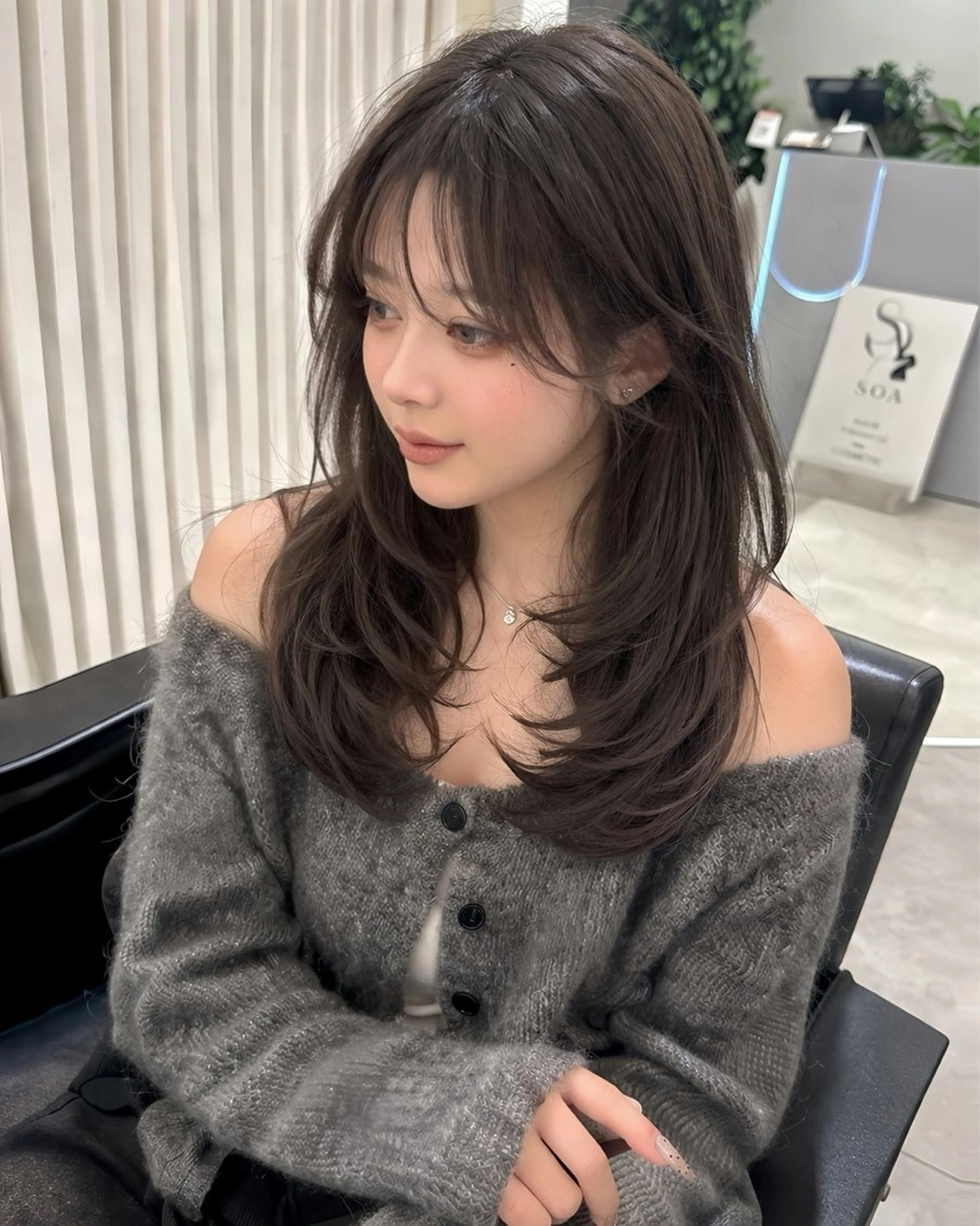 カット＋透明感カラー＋トリートメント 【京都/三条/レイヤー/髪質改善】の写真