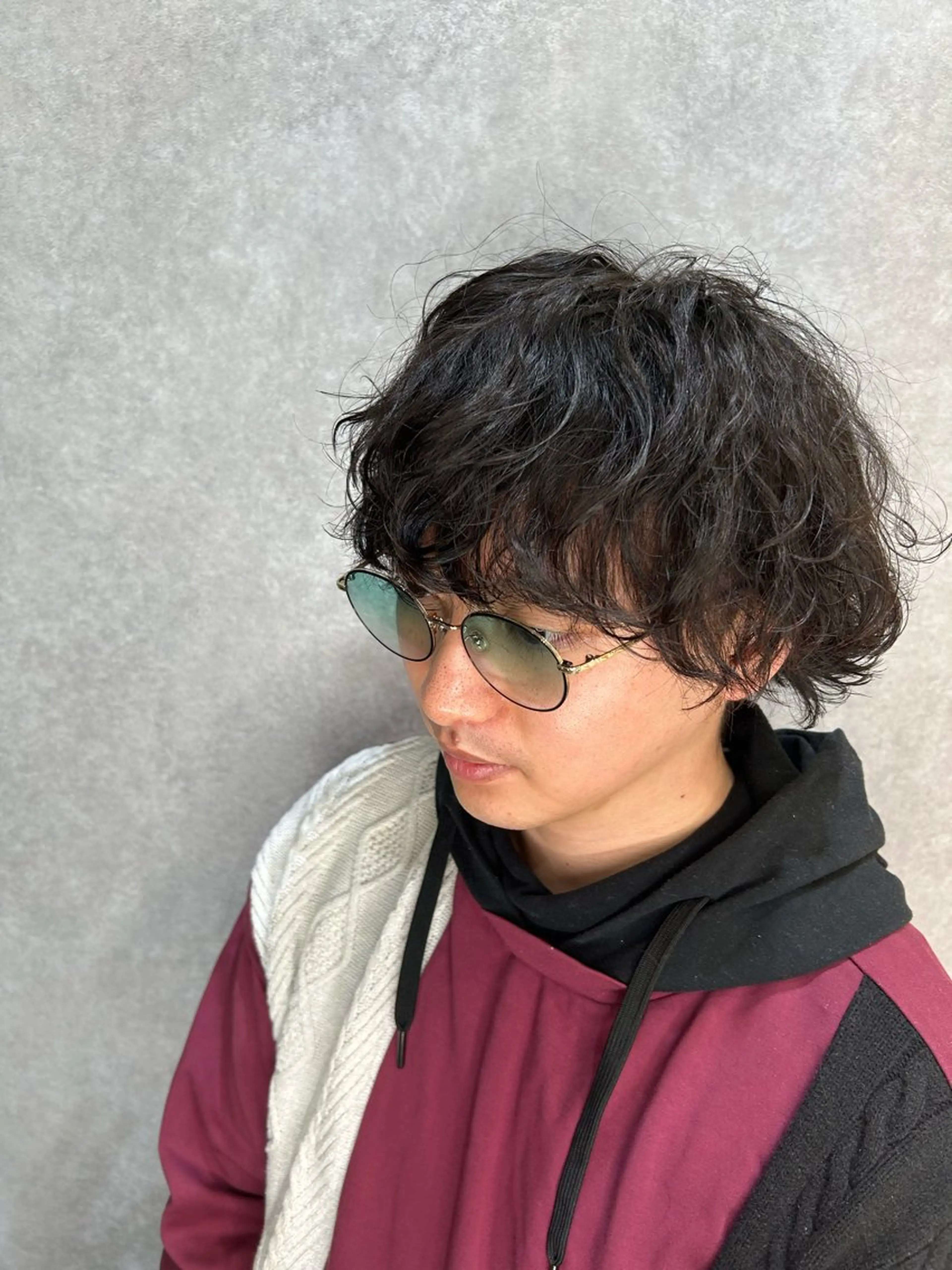 ミディアム パーマ パーマ/ハイトーン 🌀中川航亜🌀のヘアスタイル