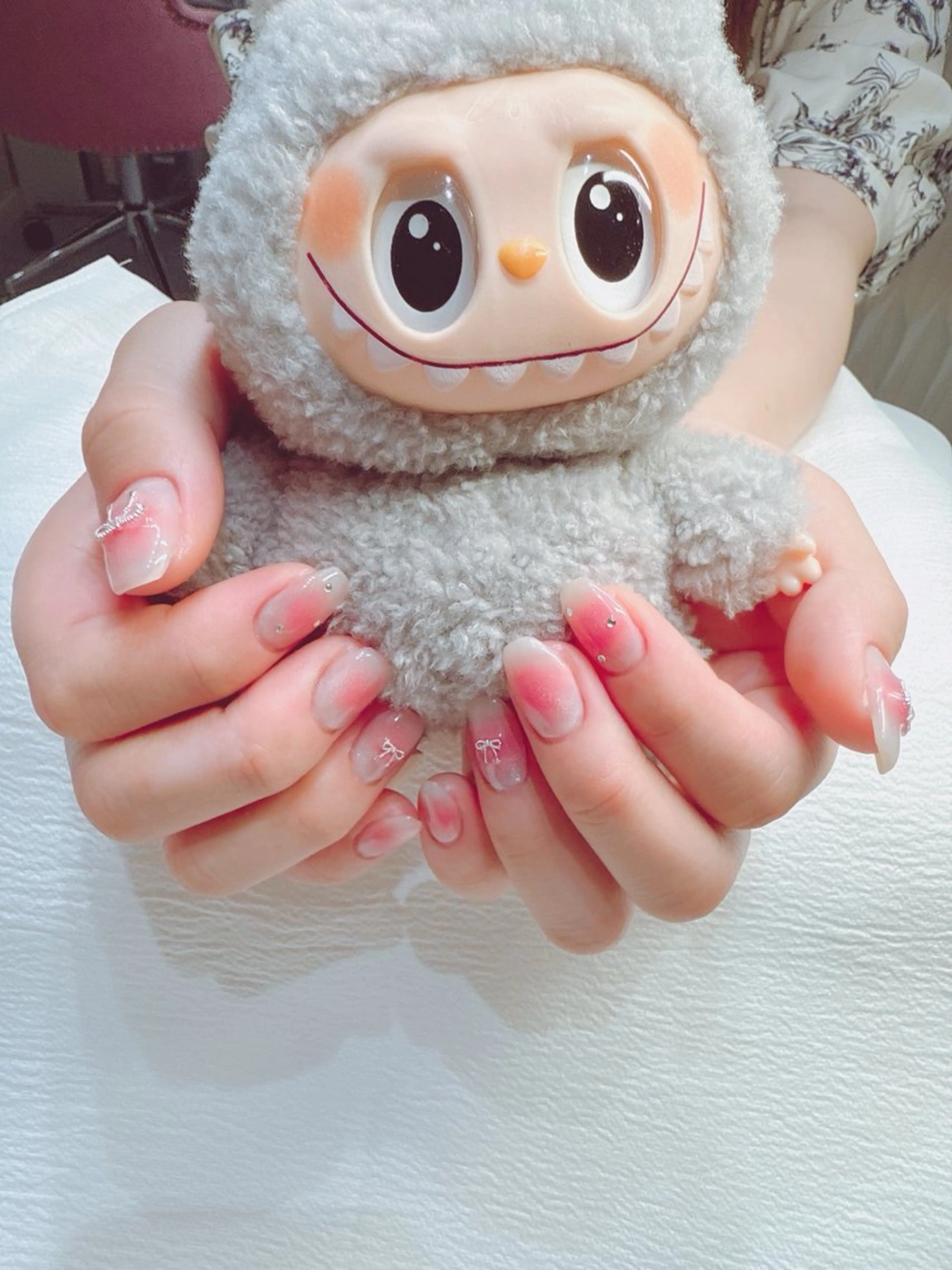 ネイル アートネイル ジェルネイル ガーリー グラデーション パラジェル NailSalon✨ Écrinエクランのネイルデザイン