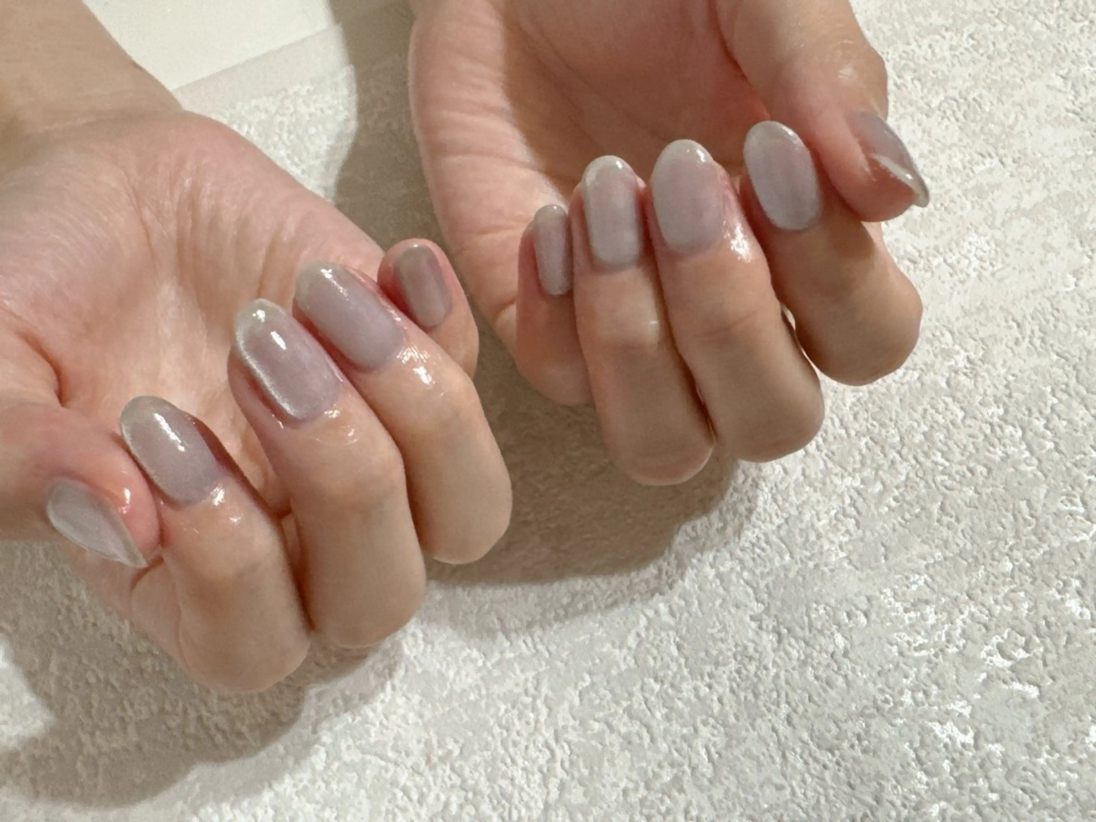 ネイル オーロラネイル フットネイル フレンチネイル ジェルネイル 韓国ネイル kikinail 溝の口のネイルデザイン