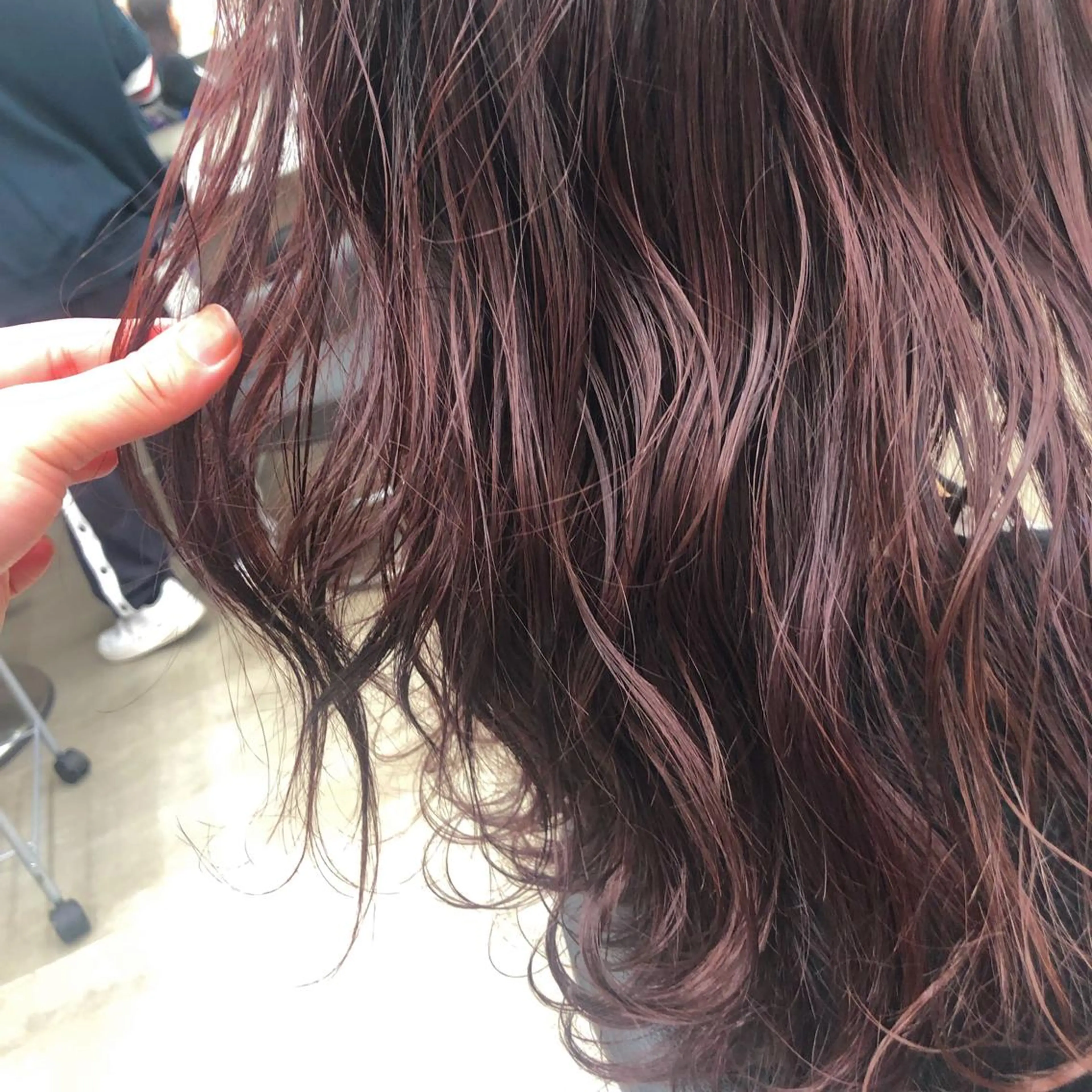 セミロング カラー ヘアアレンジ ピンクカラー 美髪矯正/透明感カラ ー🫧YUUKI🫧のヘアスタイル