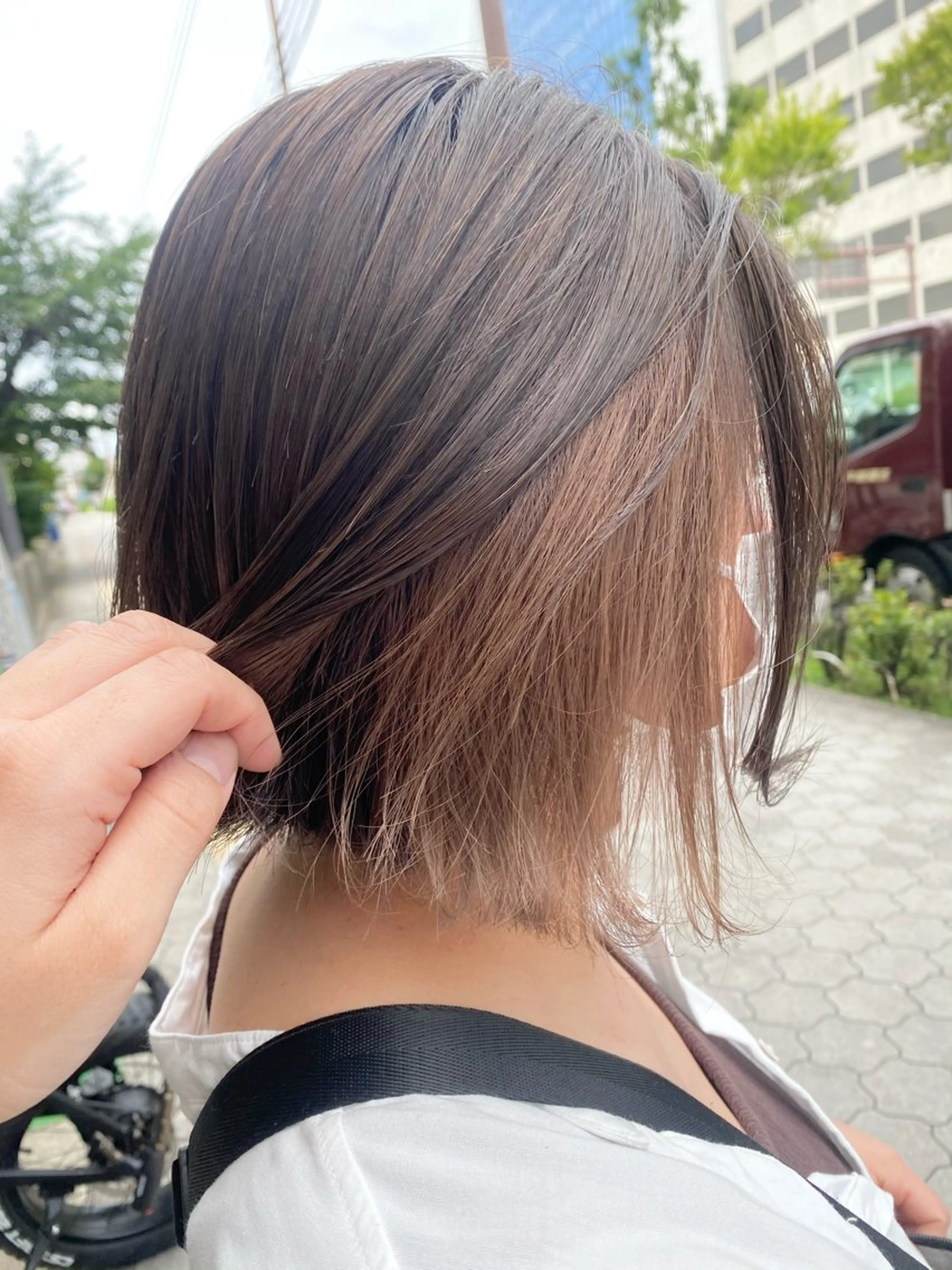 ミディアム カラー ベージュカラー インナーカラー 艶髪🌟髪質改善✨ Zinaヤマダ チサのヘアスタイル