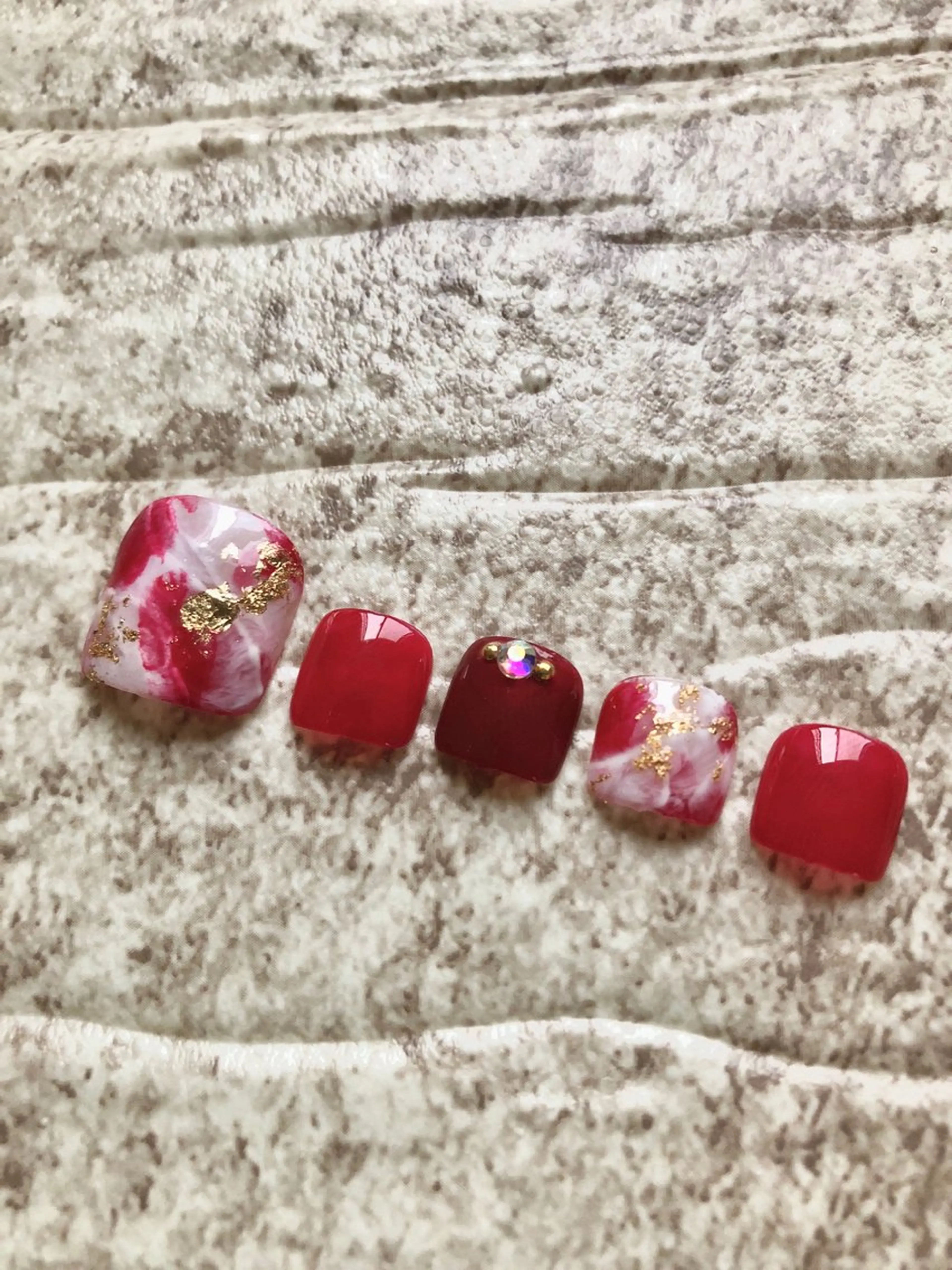 ネイル フットネイル 自爪育成ネイルケア Lena  nailのネイルデザイン