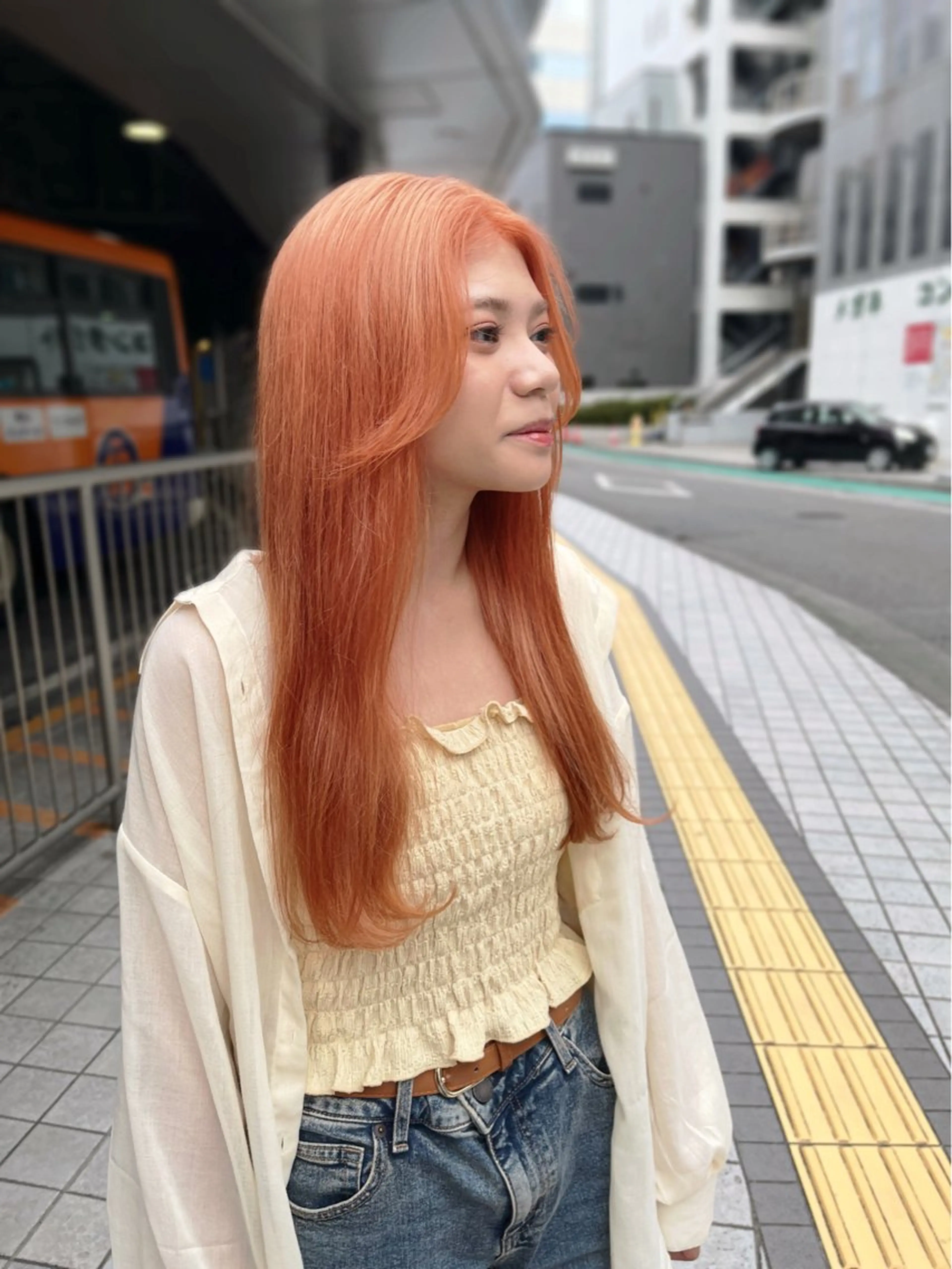 ロング カラー 川村 夏のヘアスタイル