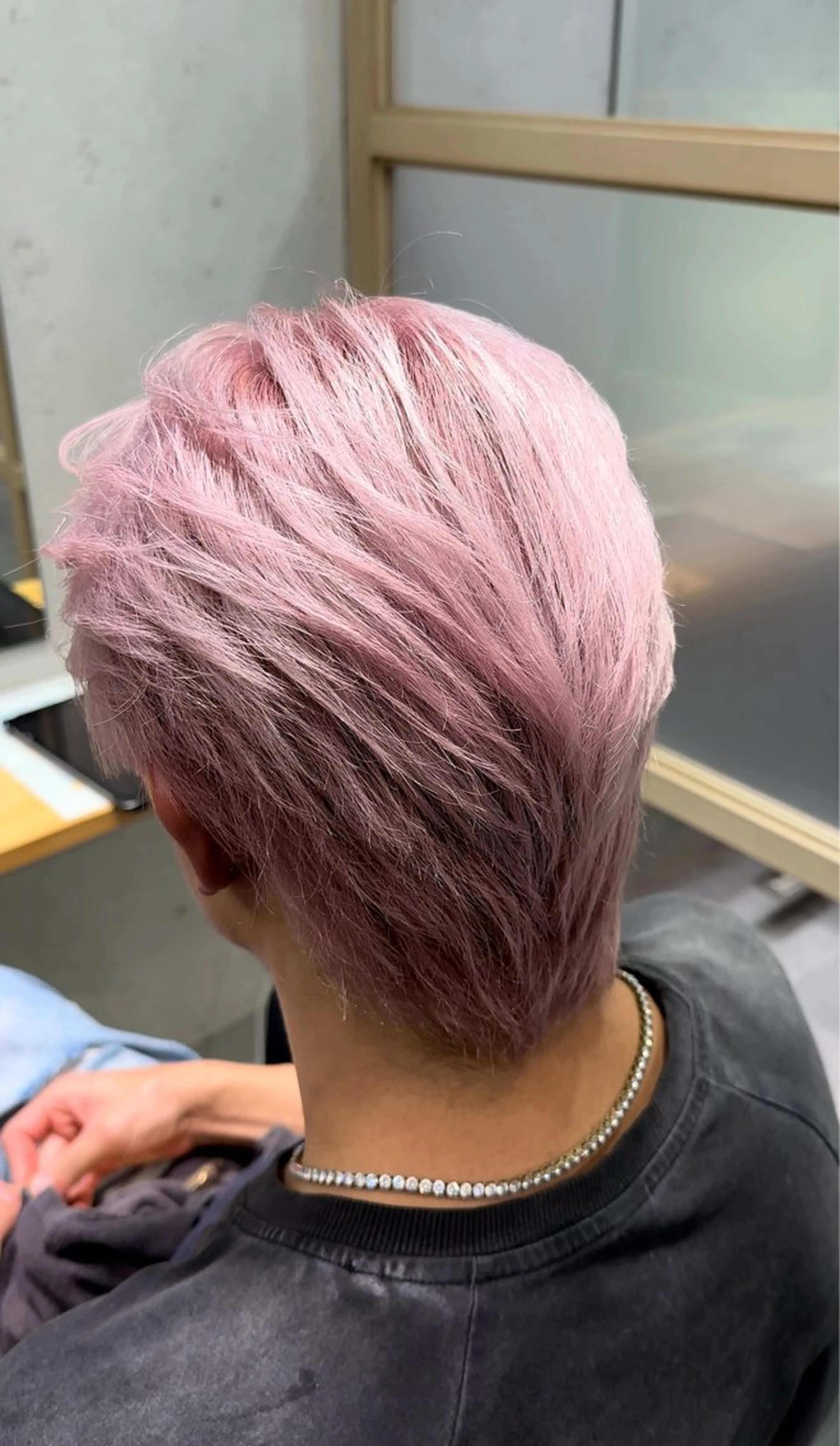 ショート カラー メンズ カット ヘアカラー トリートメント 上野/エフェクトブリ ーチ✂︎touiのヘアスタイル