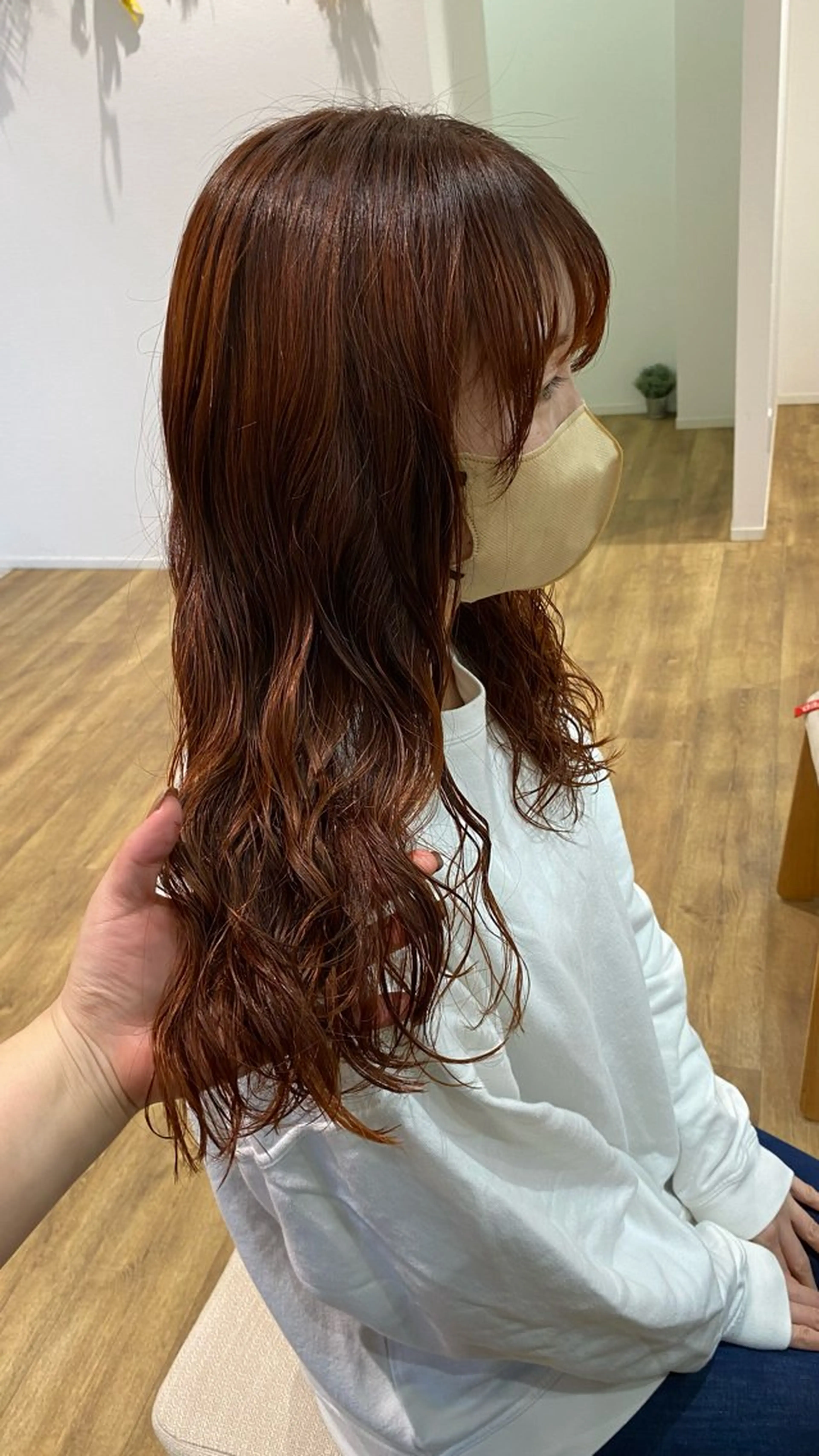 ロング カラー パーマ 藤野 凪沙のヘアスタイル