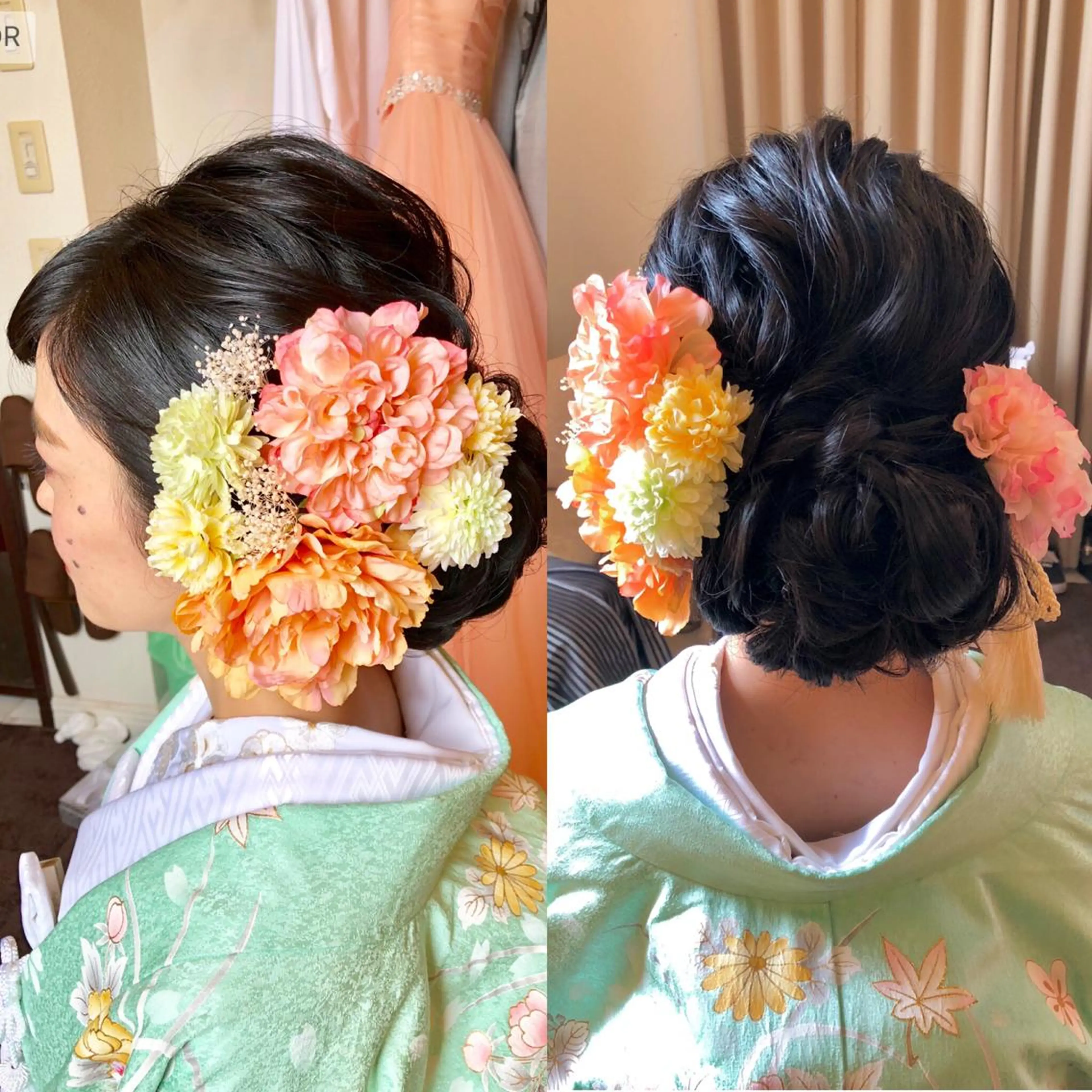 セミロング ヘアアレンジ ヘアセット 池田 景子のヘアスタイル