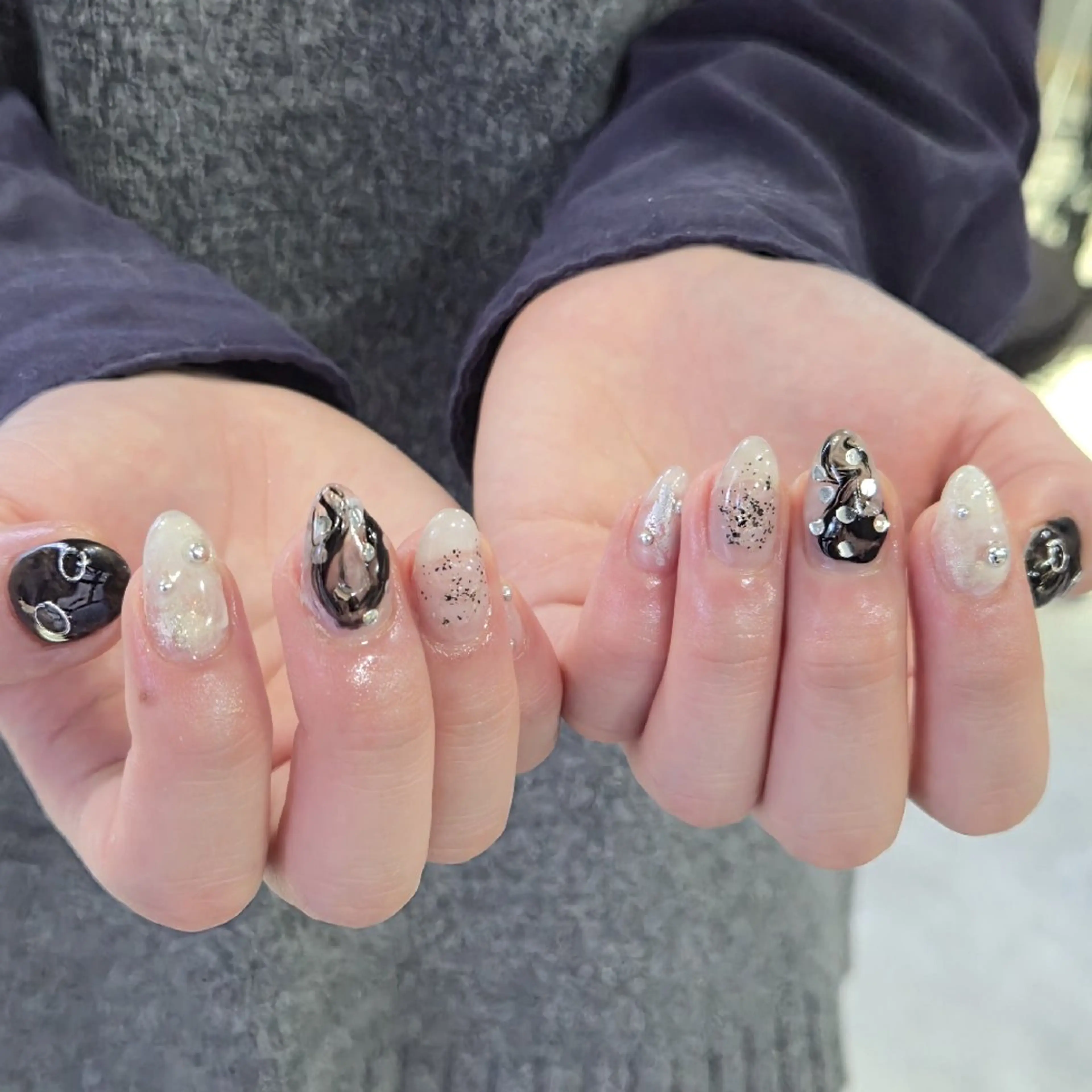 ネイル ニュアンスネイル シンプルネイル ハンドネイル フットネイル MINAMI /個性派ニュアンス★のネイルデザイン