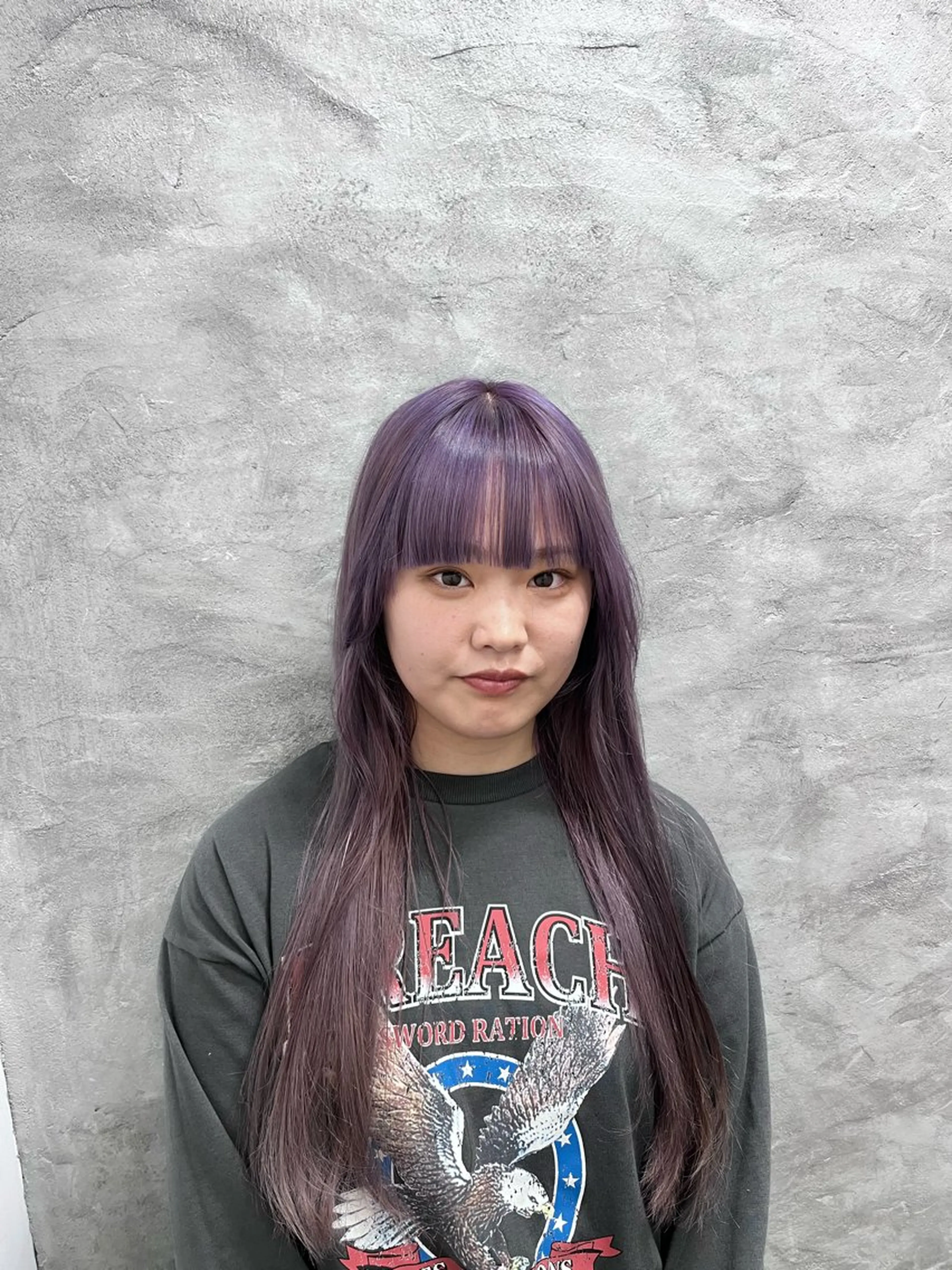 ロング カラー ブリーチ ルプラボウ 永友愛梨 /韓国/ダメージレスのヘアスタイル