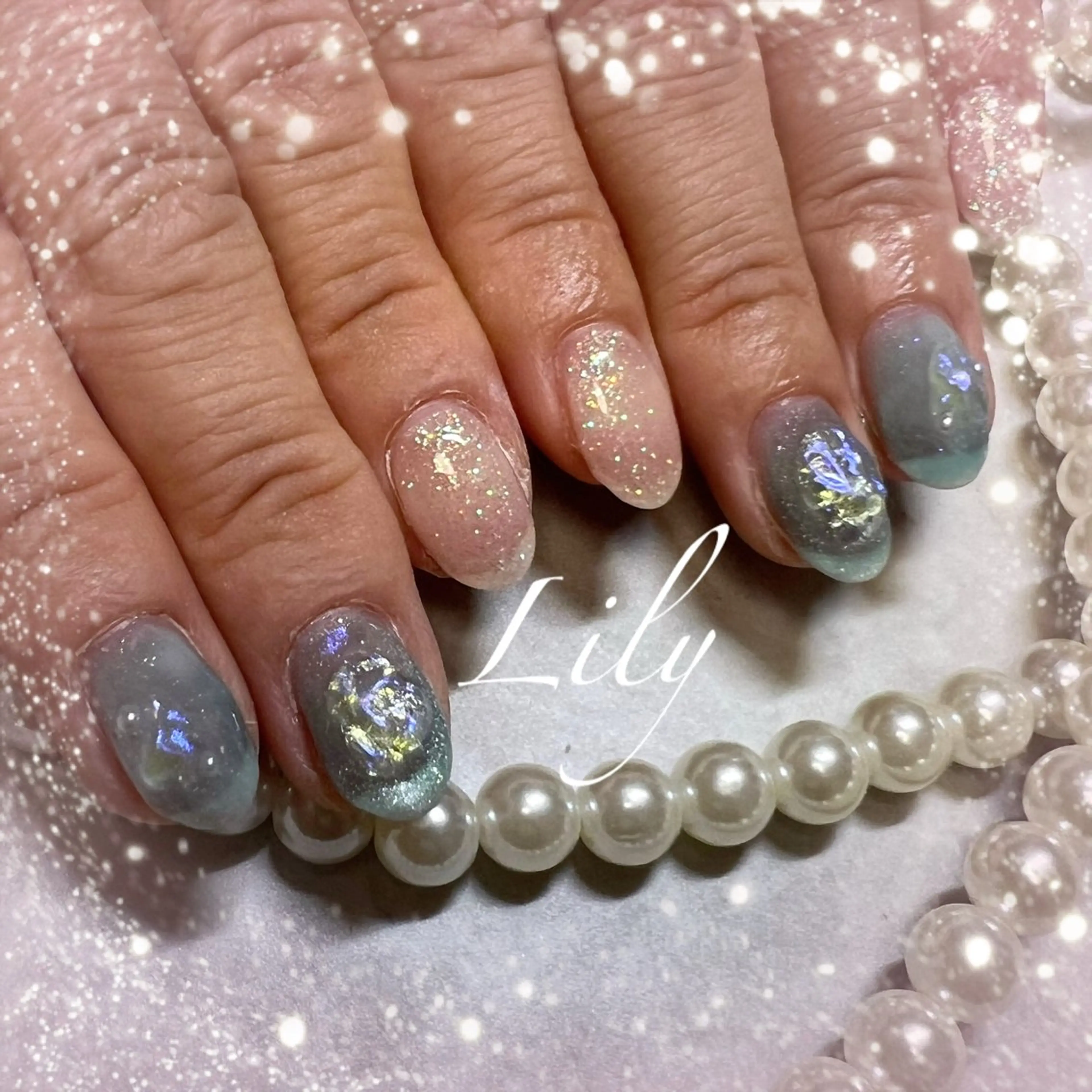 ネイル ハンドネイル Lily*nail 🌻Mii🌻のネイルデザイン