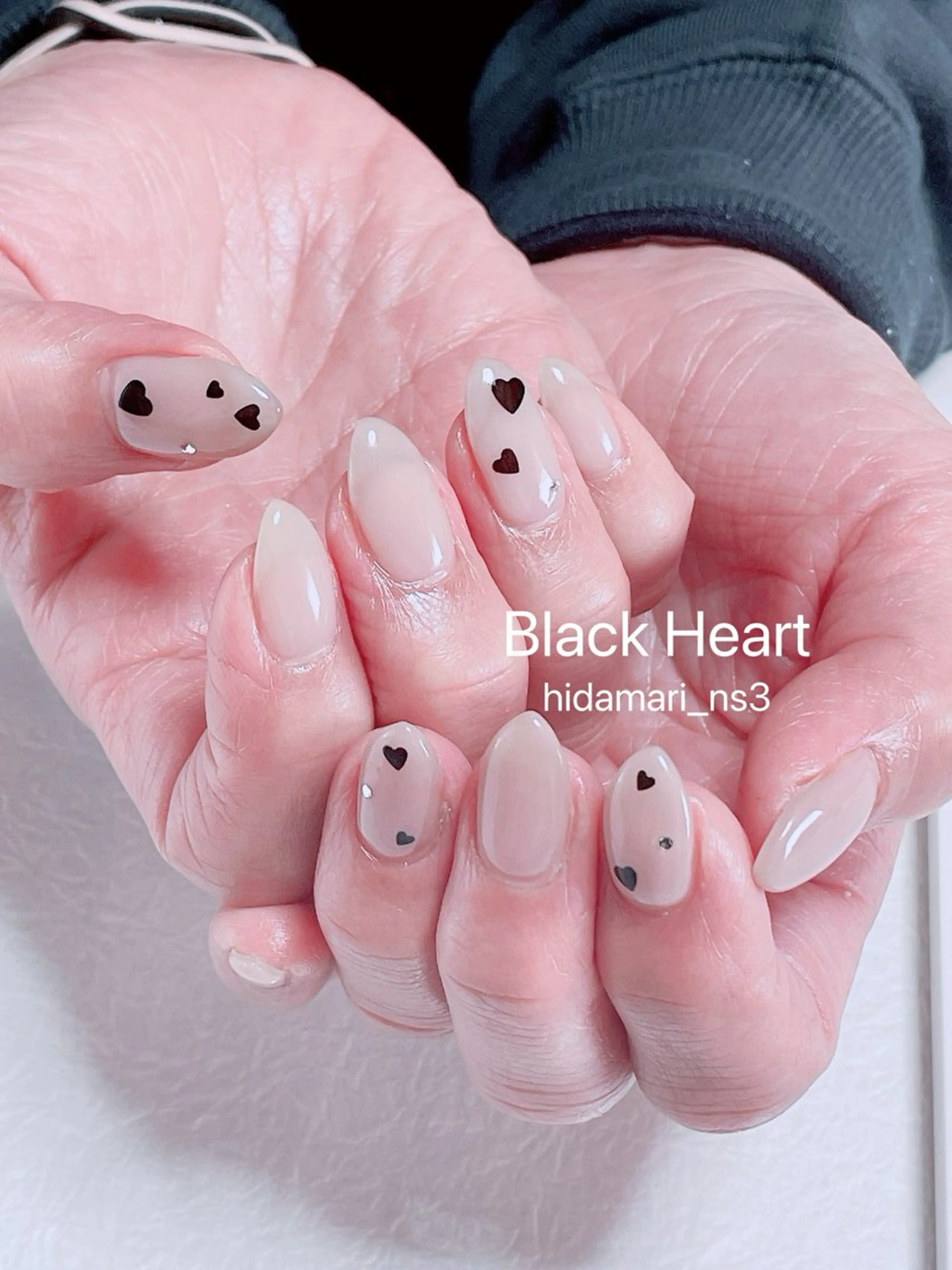 ネイル ハート ハンドネイル NailSalon ひだまりのネイルデザイン