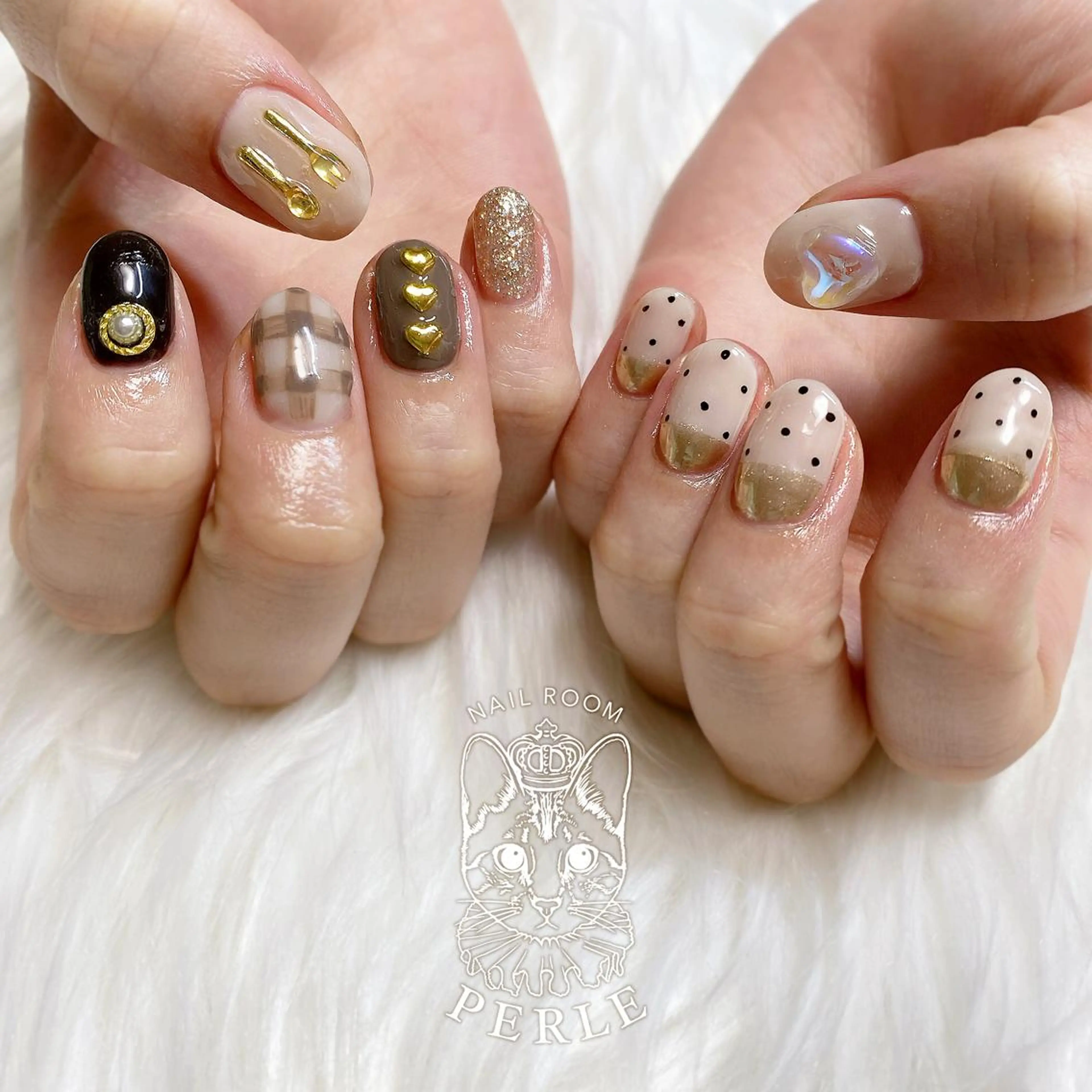 ネイル ハンドネイル nail room Perleのネイルデザイン