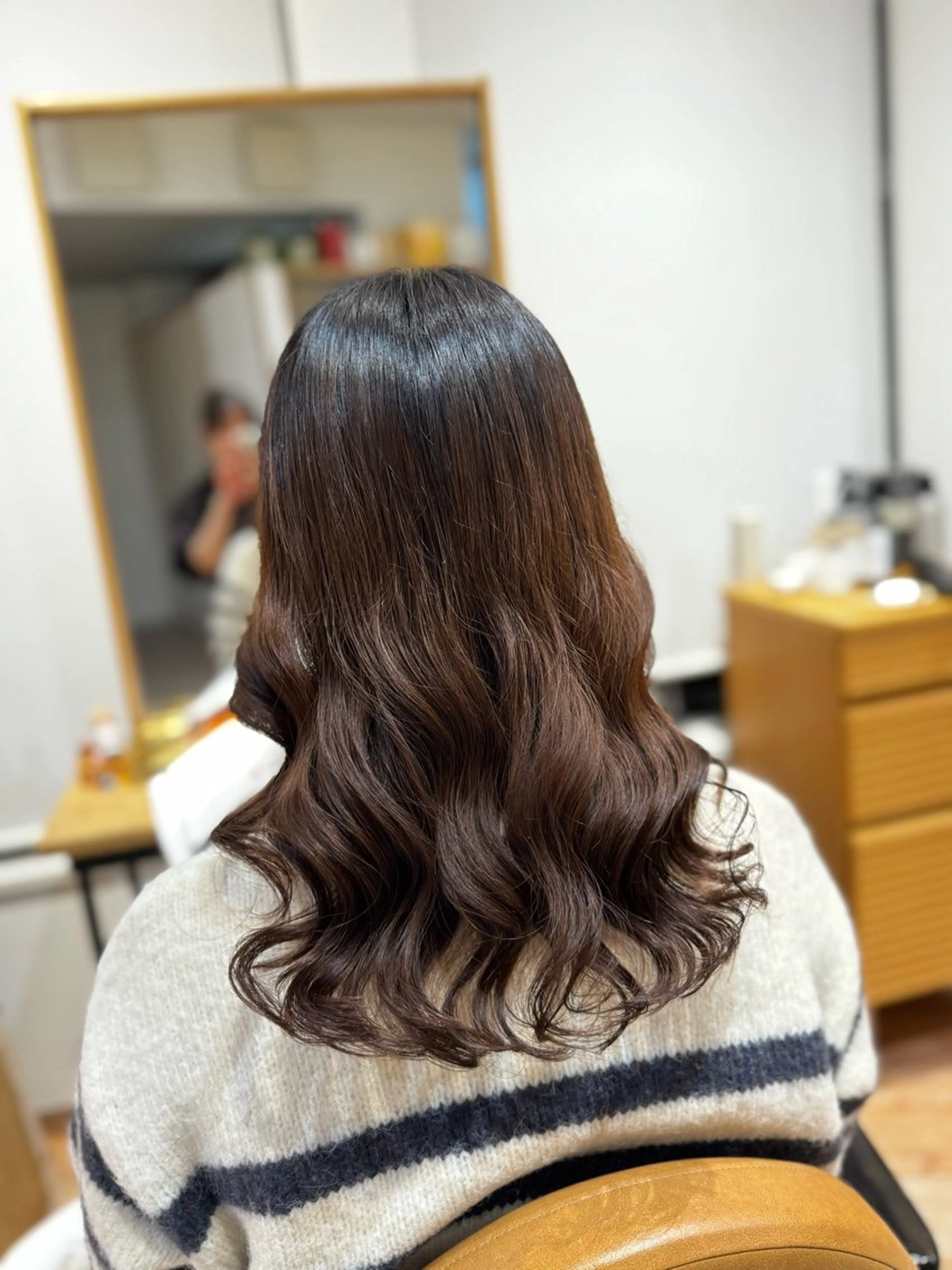 ミディアム パーマ カット パーマ 土門 茜のヘアスタイル