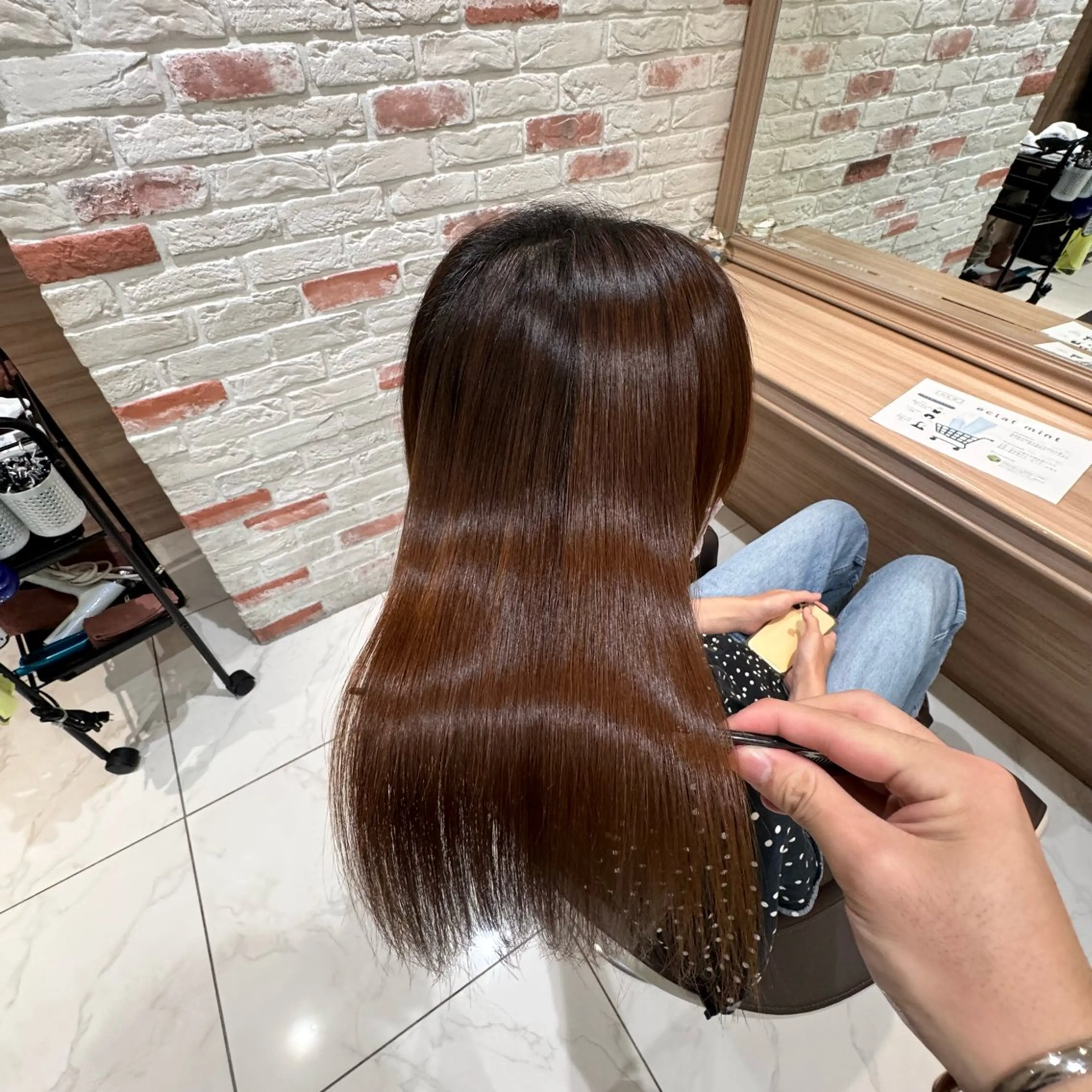 セミロング ✨美髪／縮毛矯正 講師 ／塚田健✨のヘアスタイル