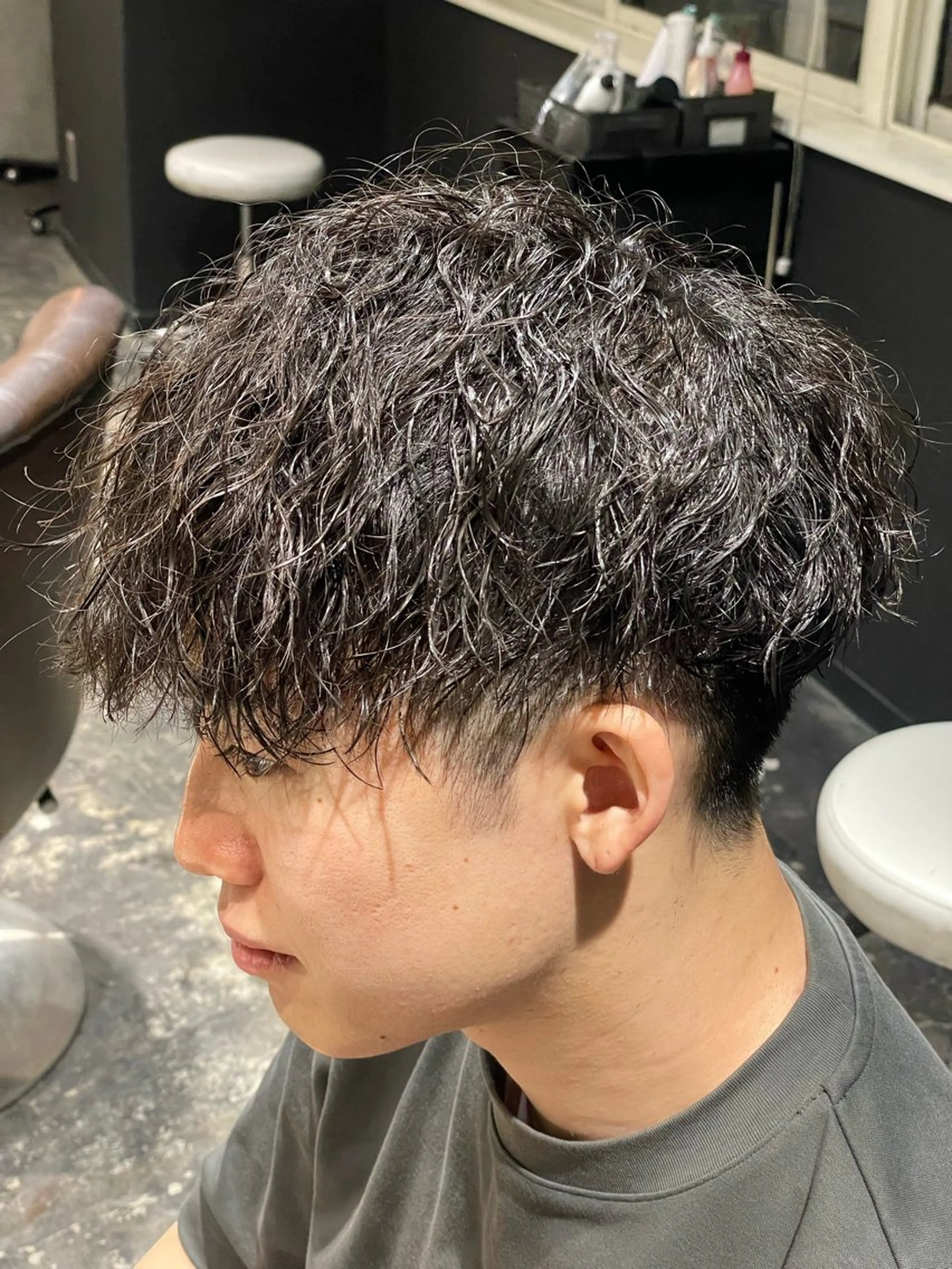 パーマ メンズ カット パーマ 💈メンズ職人 ルキト💈のヘアスタイル
