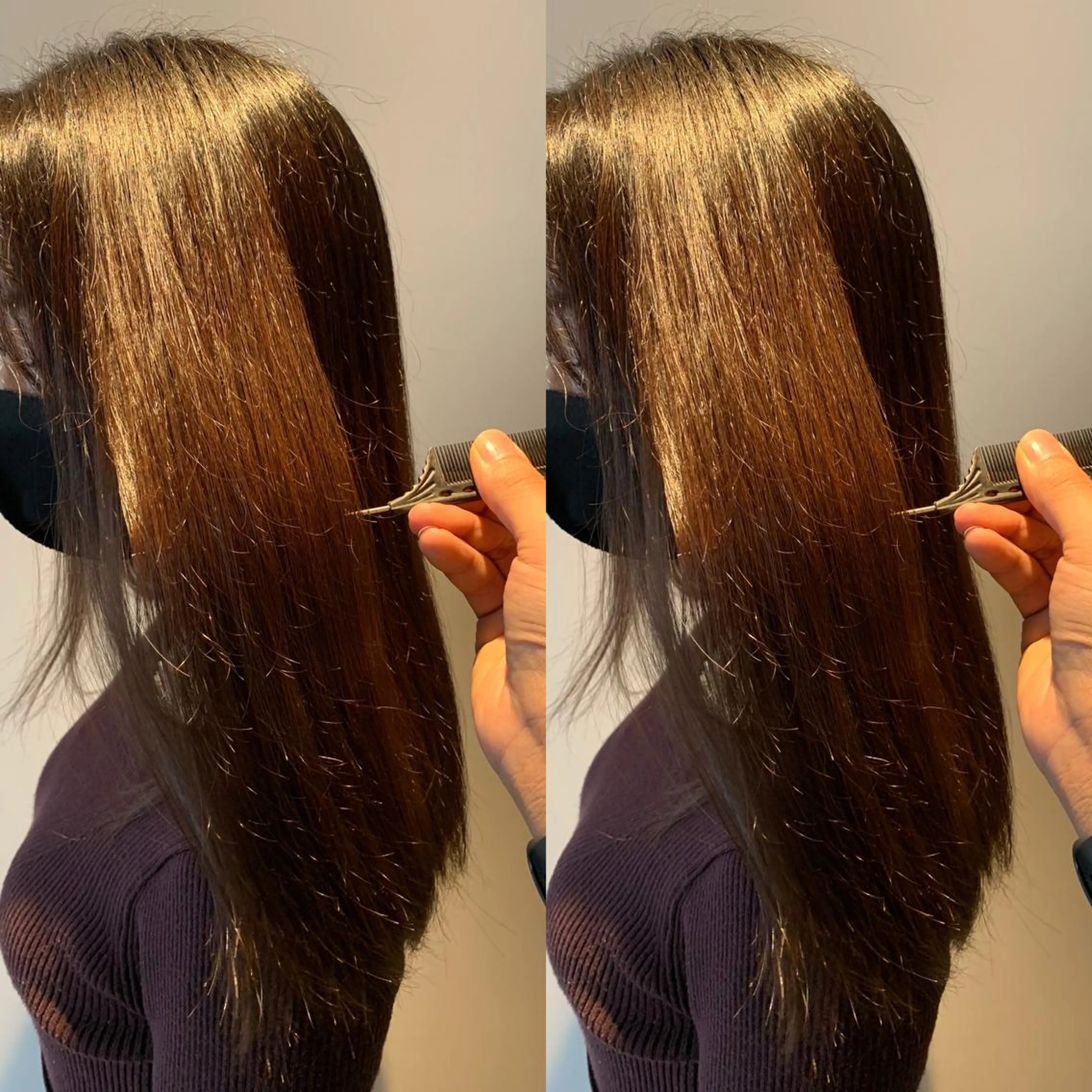 ロング 髪質改善 髪質改善カラーのヘアスタイル