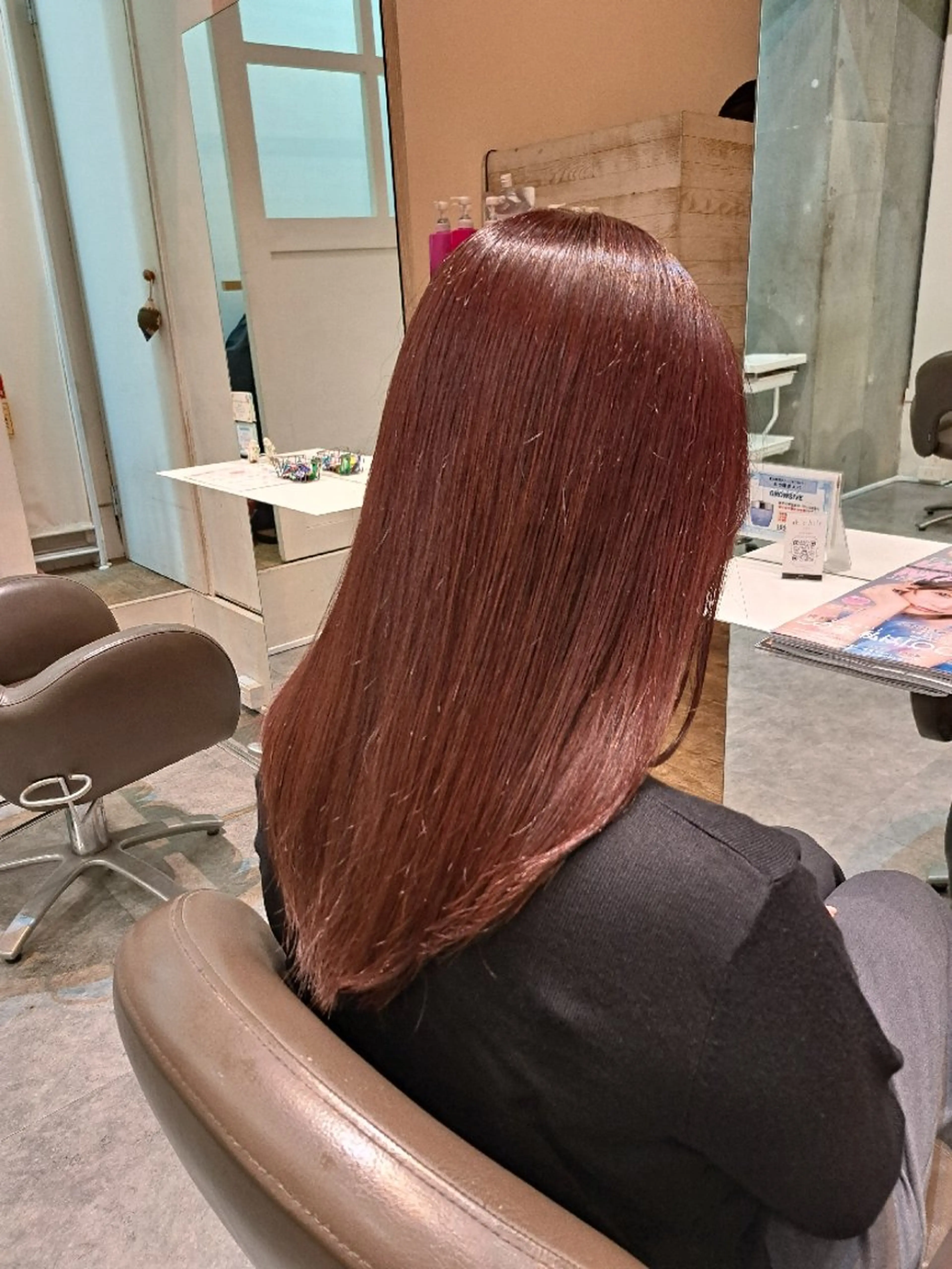 ロング カラー カット ヘアカラー 安藤 浩樹のヘアスタイル