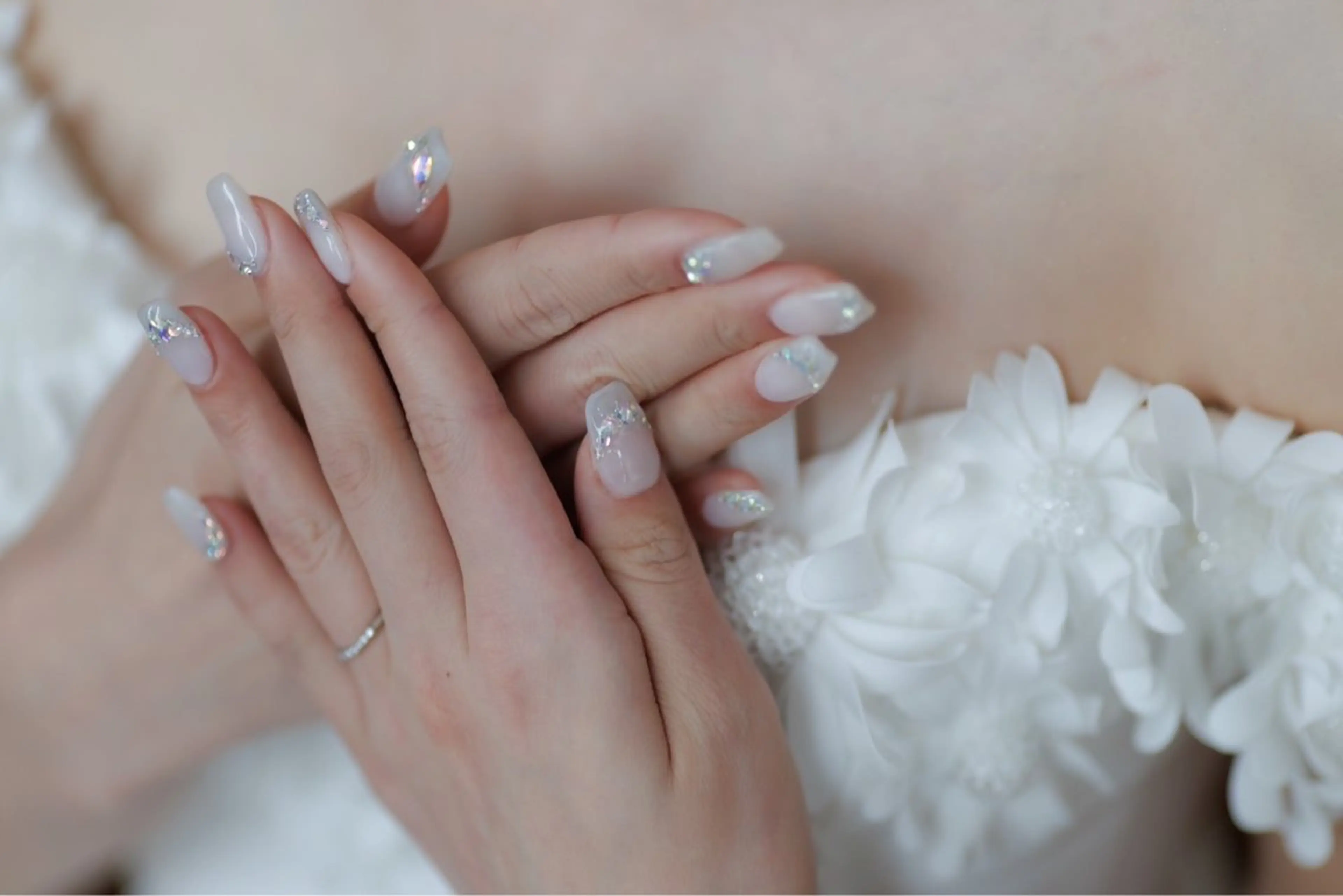 ネイル ジェルネイル ハードジェル スカルプネイル ブライダルネイル しば まなみのネイルデザイン