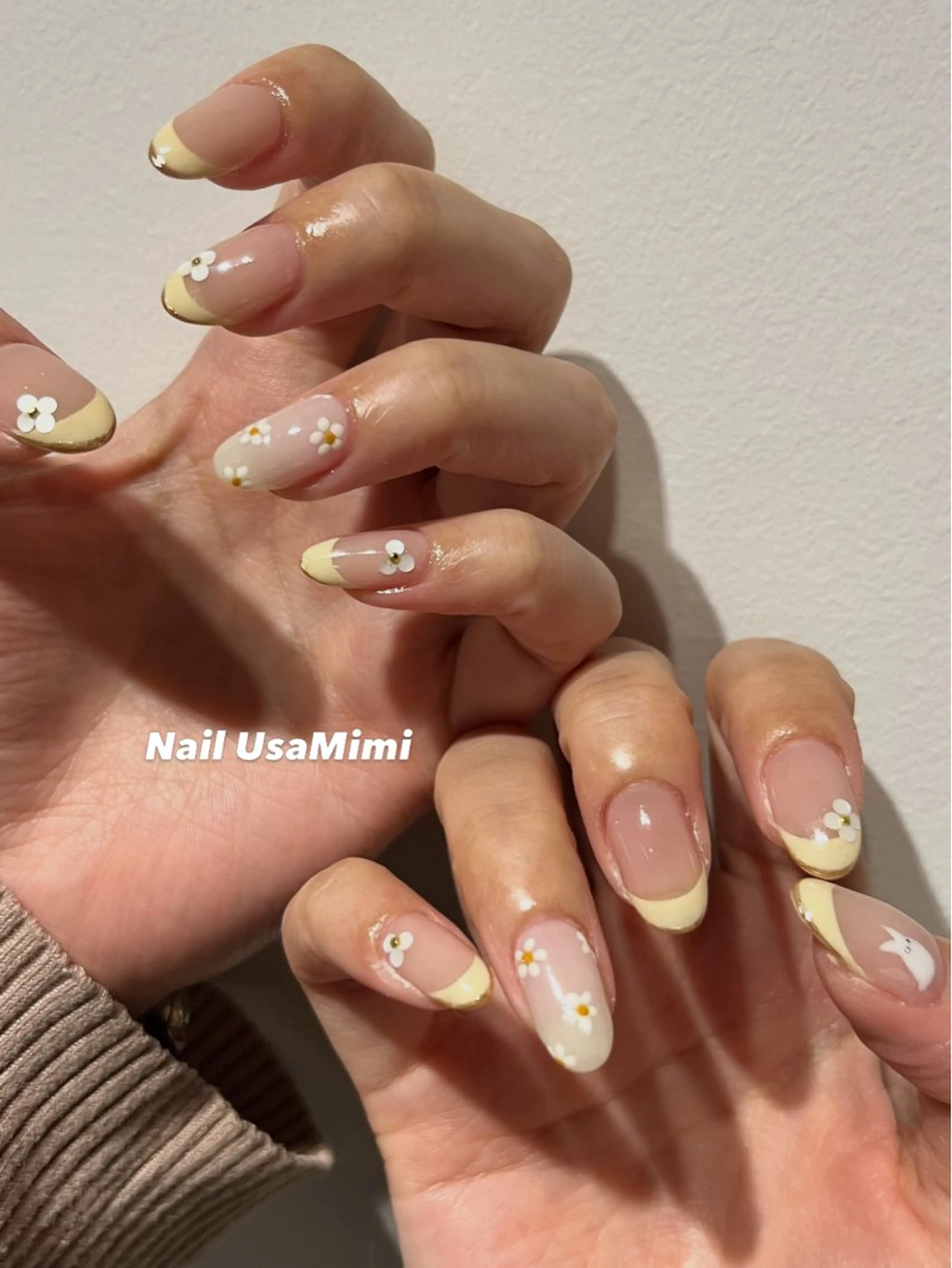 ネイル アートネイル フラワーネイル ジェルネイル キラキラネイル オフィスネイル ハンドネイル Nail Usa Mimi ASAKOのネイルデザイン