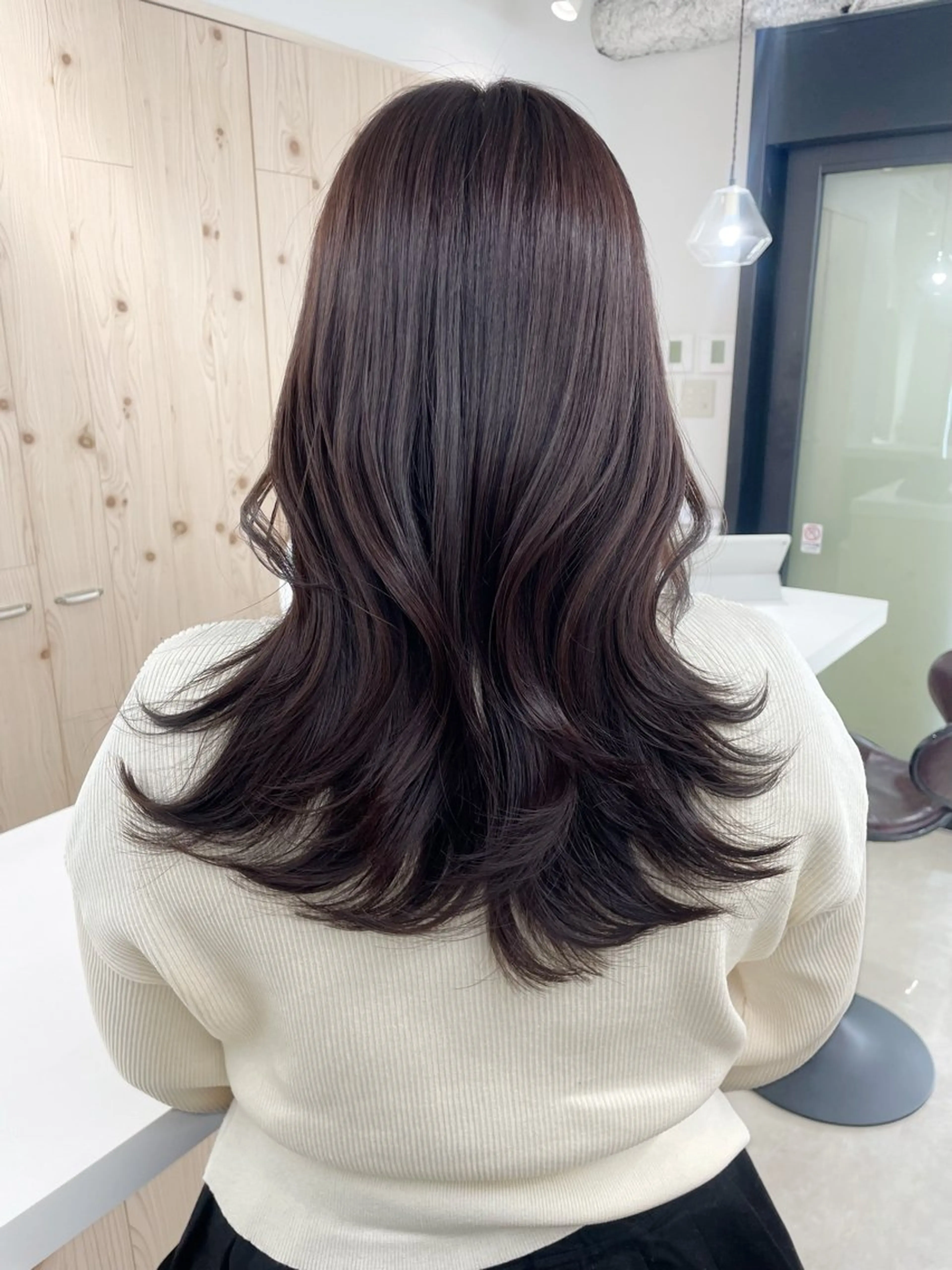 ロング カラー ヘアカラー 新宿/韓国ヘア/ 髪質改善ストレートのヘアスタイル