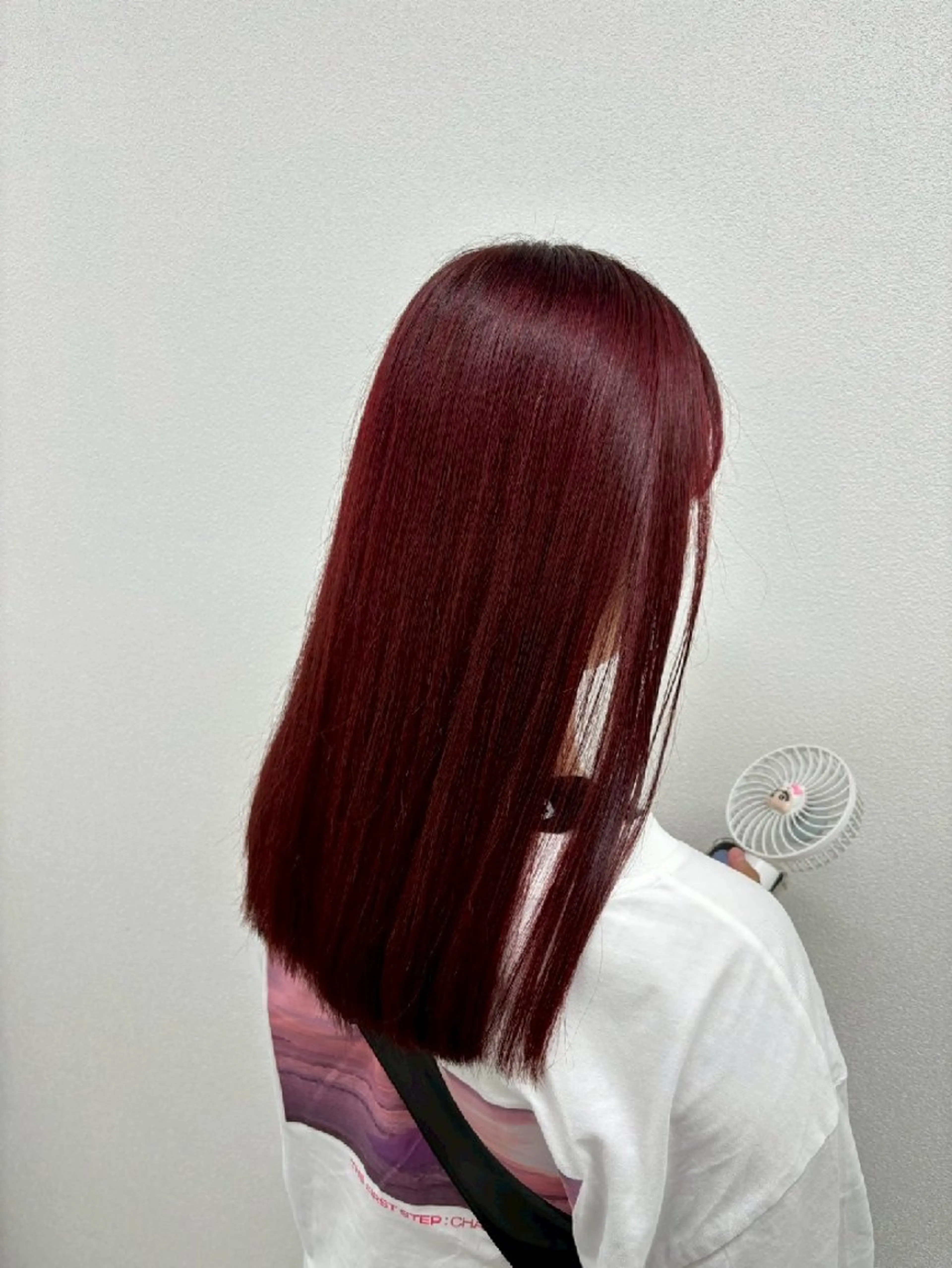 カラー 黒髪 卒業式のヘアスタイル 縮毛矯正 ヘアカラー 🍒renka🍒 ボブ/ショート/暖色のヘアスタイル