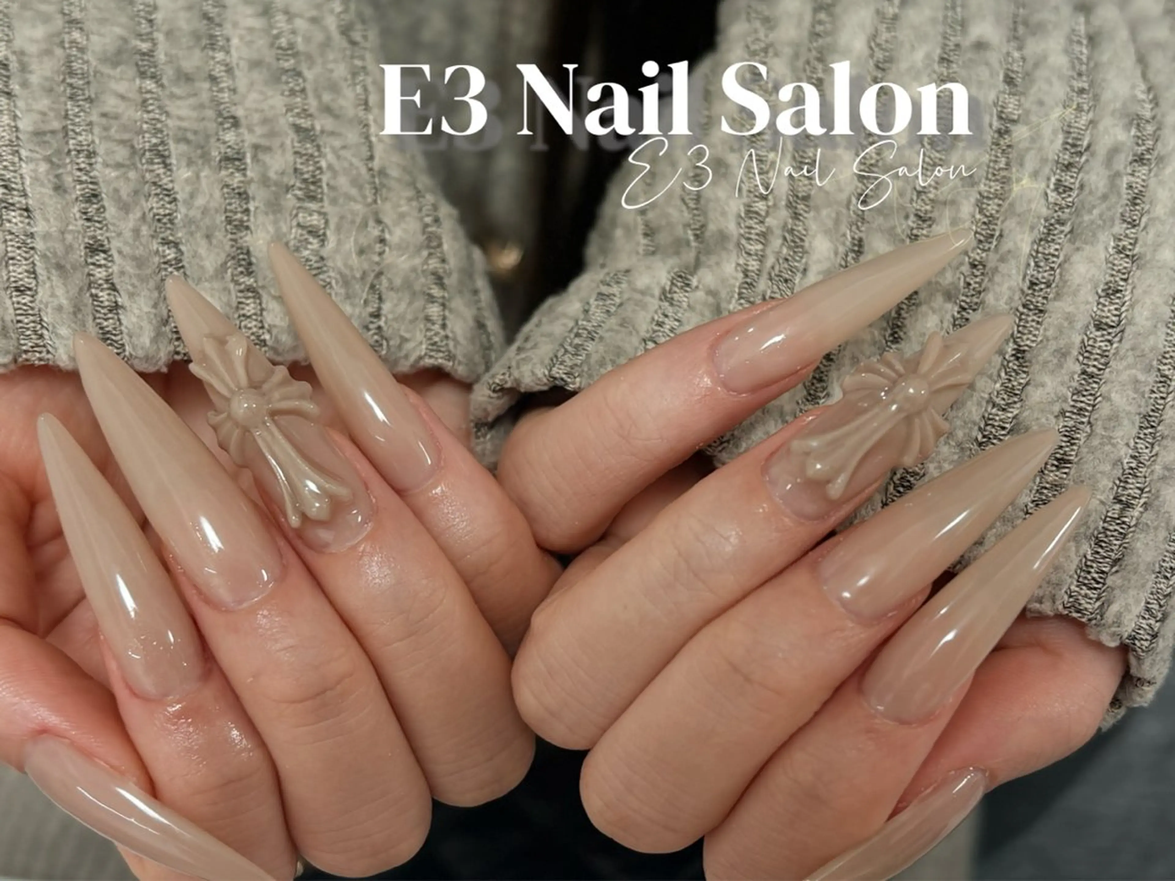 ネイル 桜ネイル フレンチネイル ジェルネイル ガラスフレンチ グラデーション ハンドネイル E3 Nail Salonのネイルデザイン