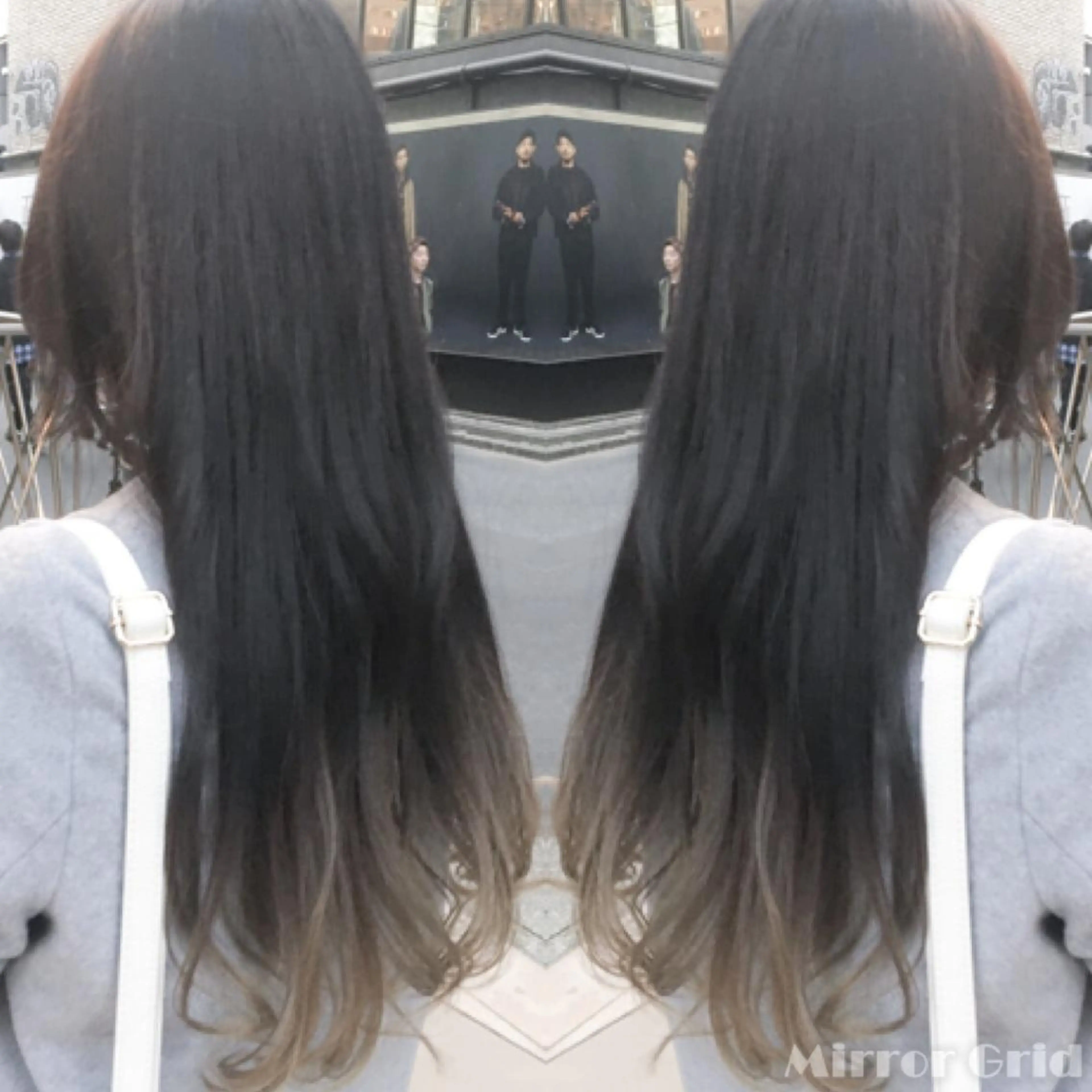 ロング カラー ベージュカラー グラデーションカラー 北條 優輝のヘアスタイル