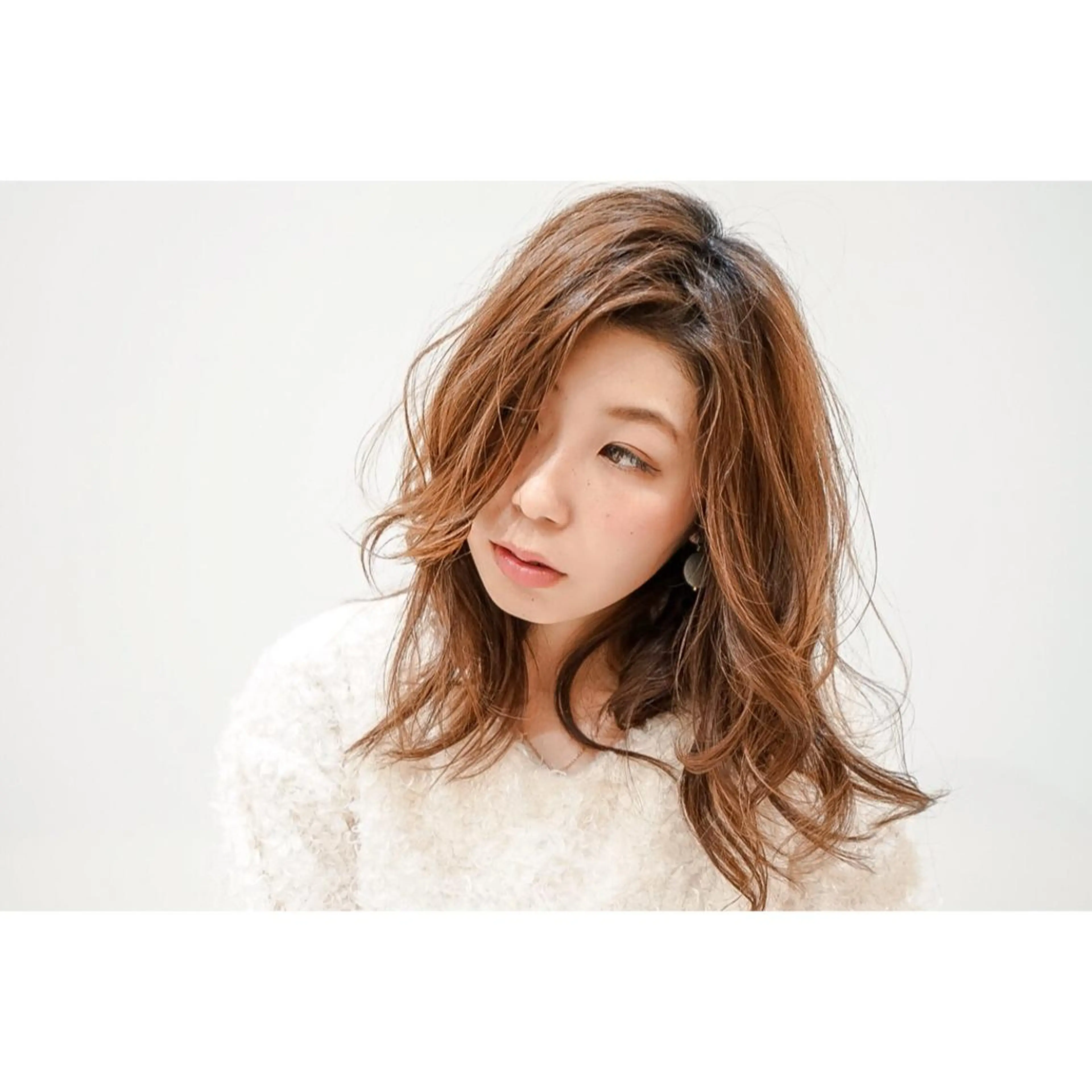 セミロング カラー 髪質改善/茅ヶ崎 マツモト リョウのヘアスタイル