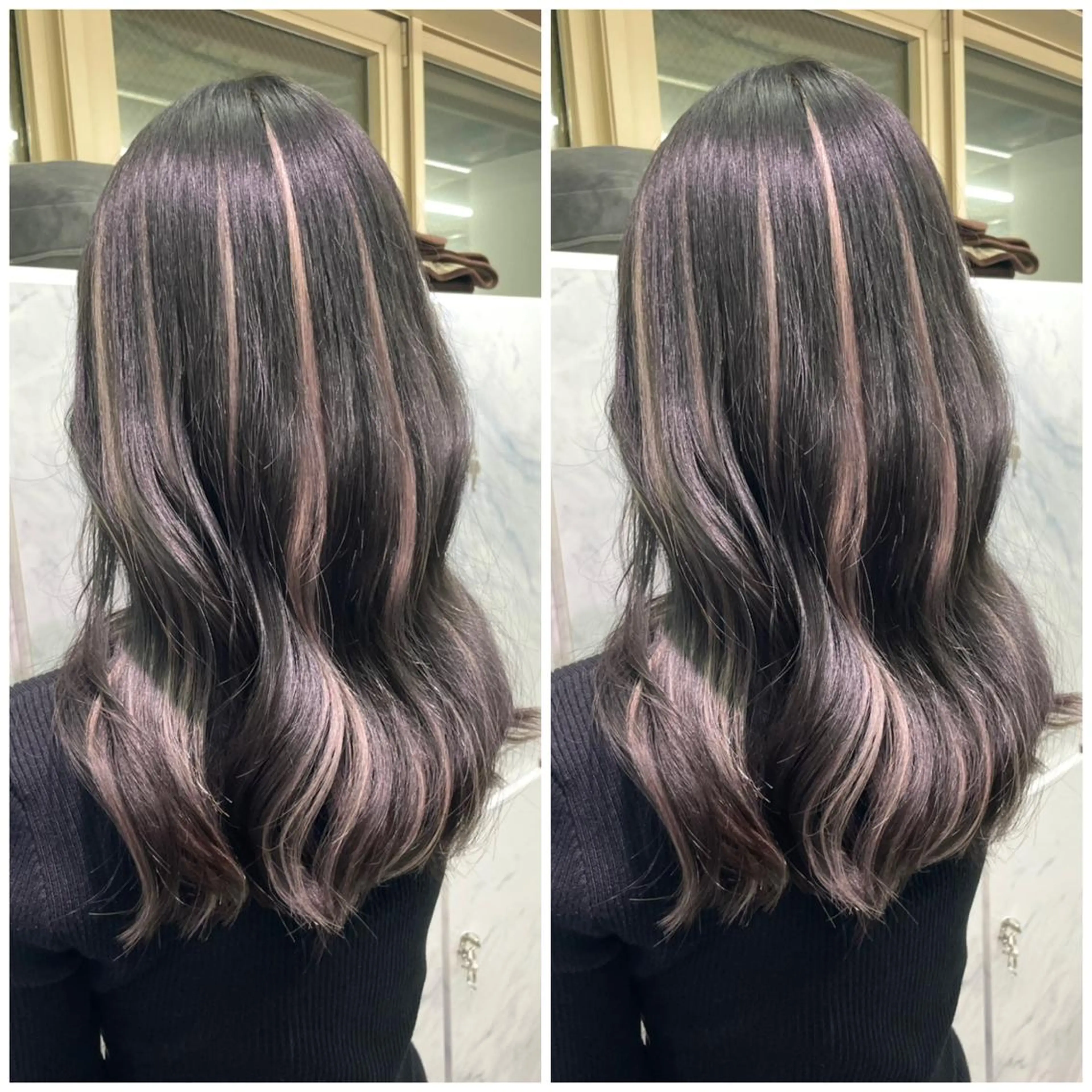 セミロング プルエクステ エクステ ハイライト エクステ 🦋プルエクステ ARISA🦋のヘアスタイル