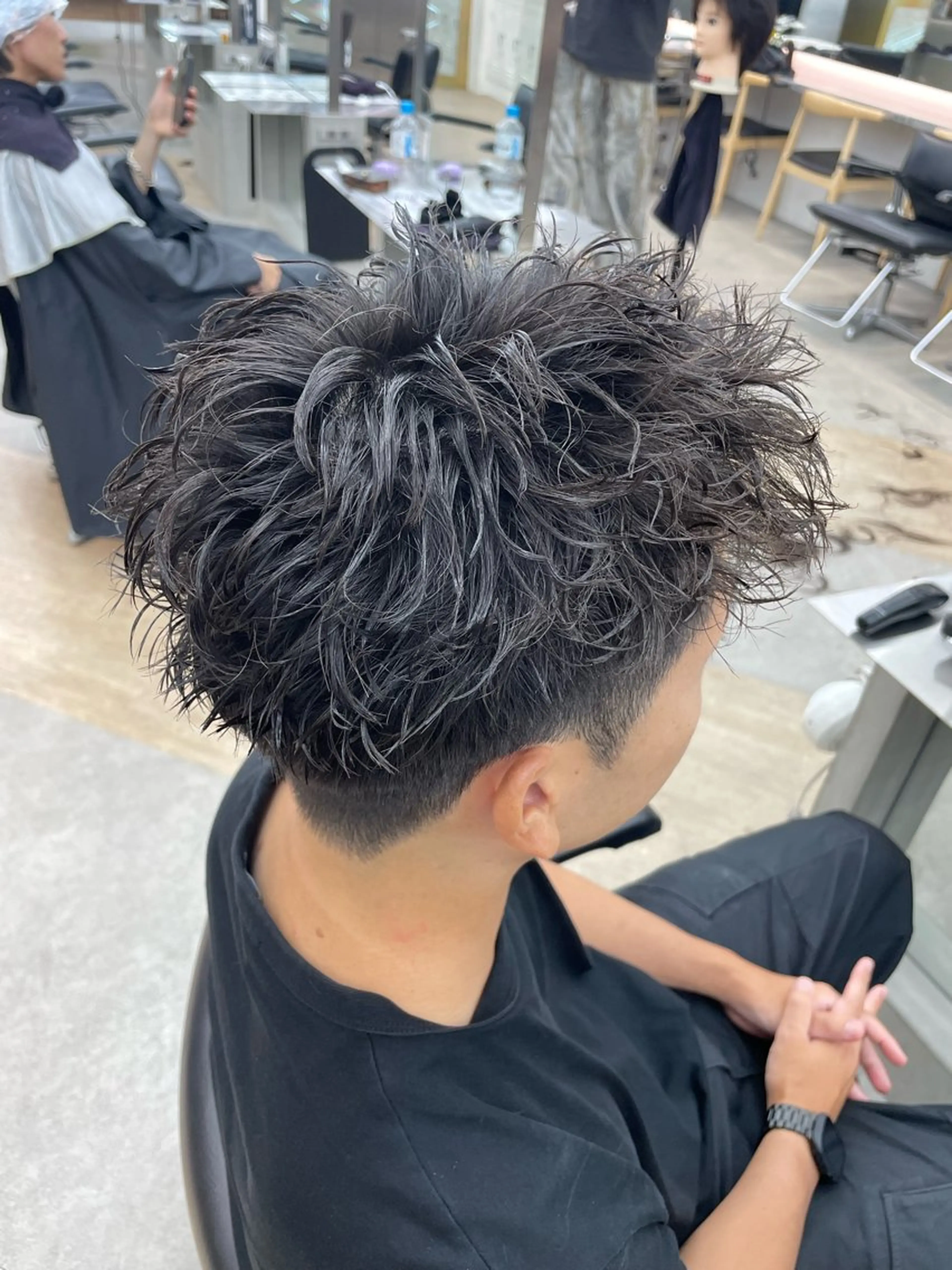 パーマ メンズ メンズパーマ ツイストスパイラルパーマ スパイラルパーマ カット パーマ メンズ/シャドウ/ 波巻き/kyogoのヘアスタイル