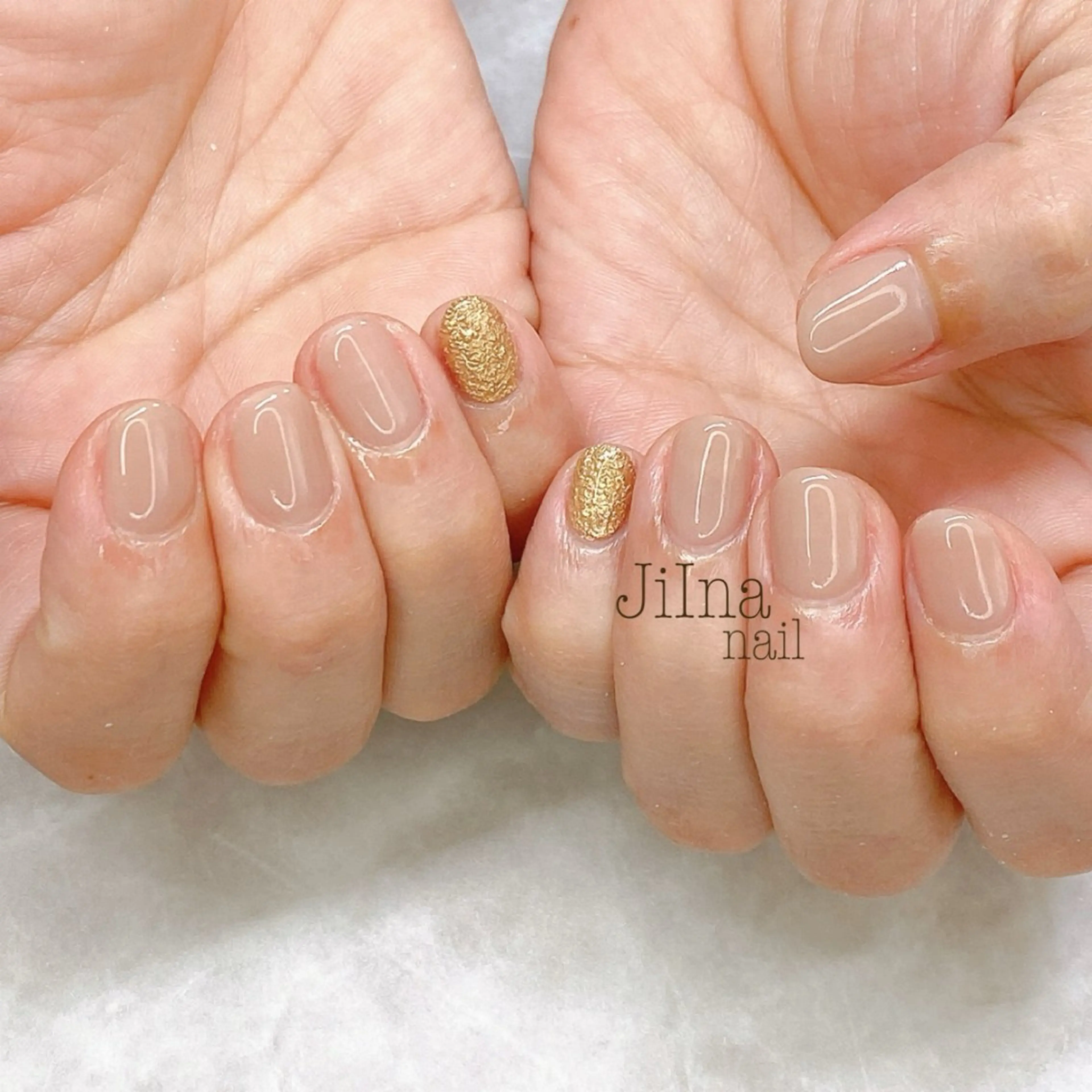 ネイル アートネイル ワンカラーネイル JiIna nailのネイルデザイン