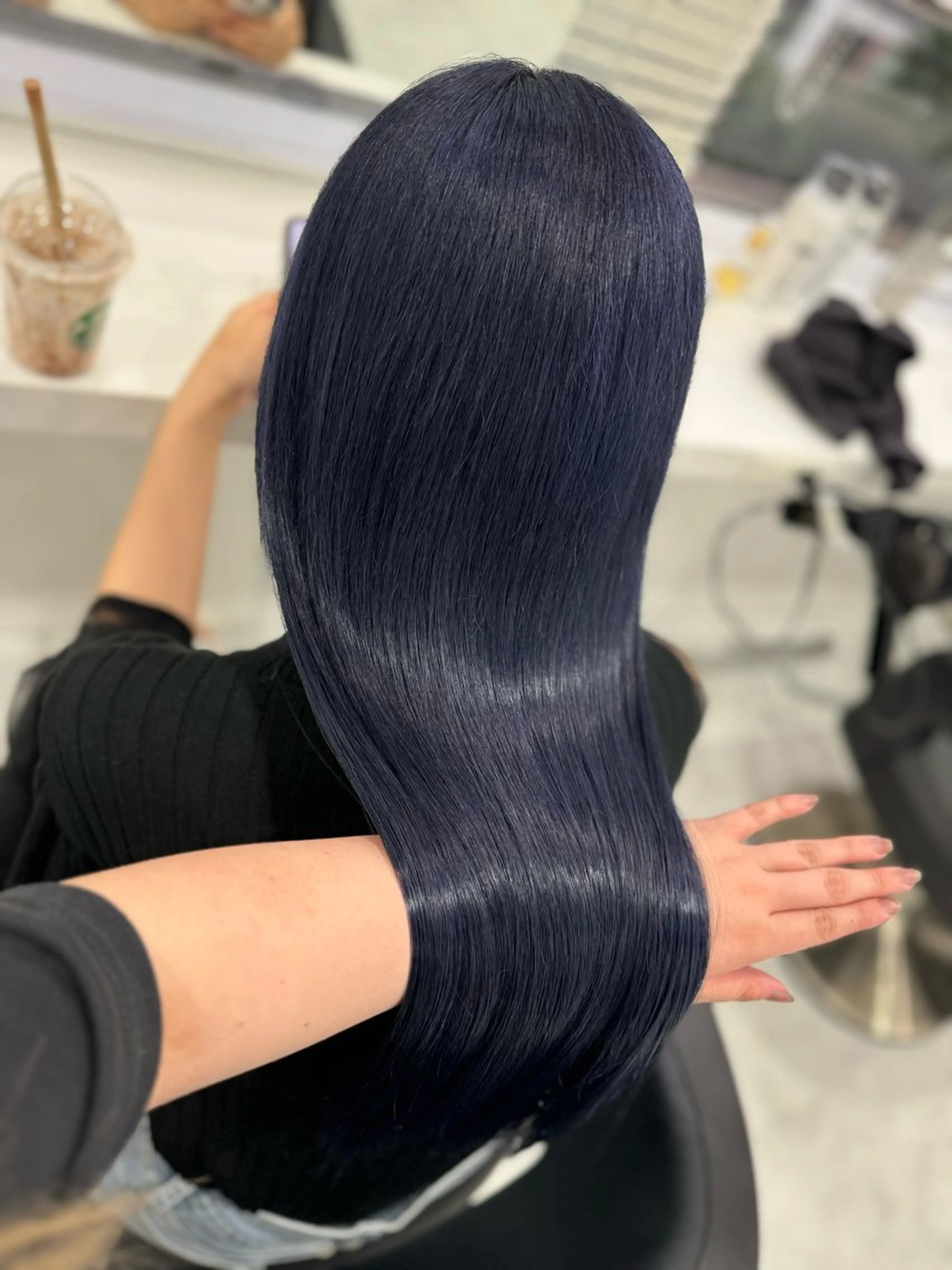 ロング カラー ヘアカラー トリートメント 大人っぽ韓国🤍ブリ ーチ/mitsukiのヘアスタイル