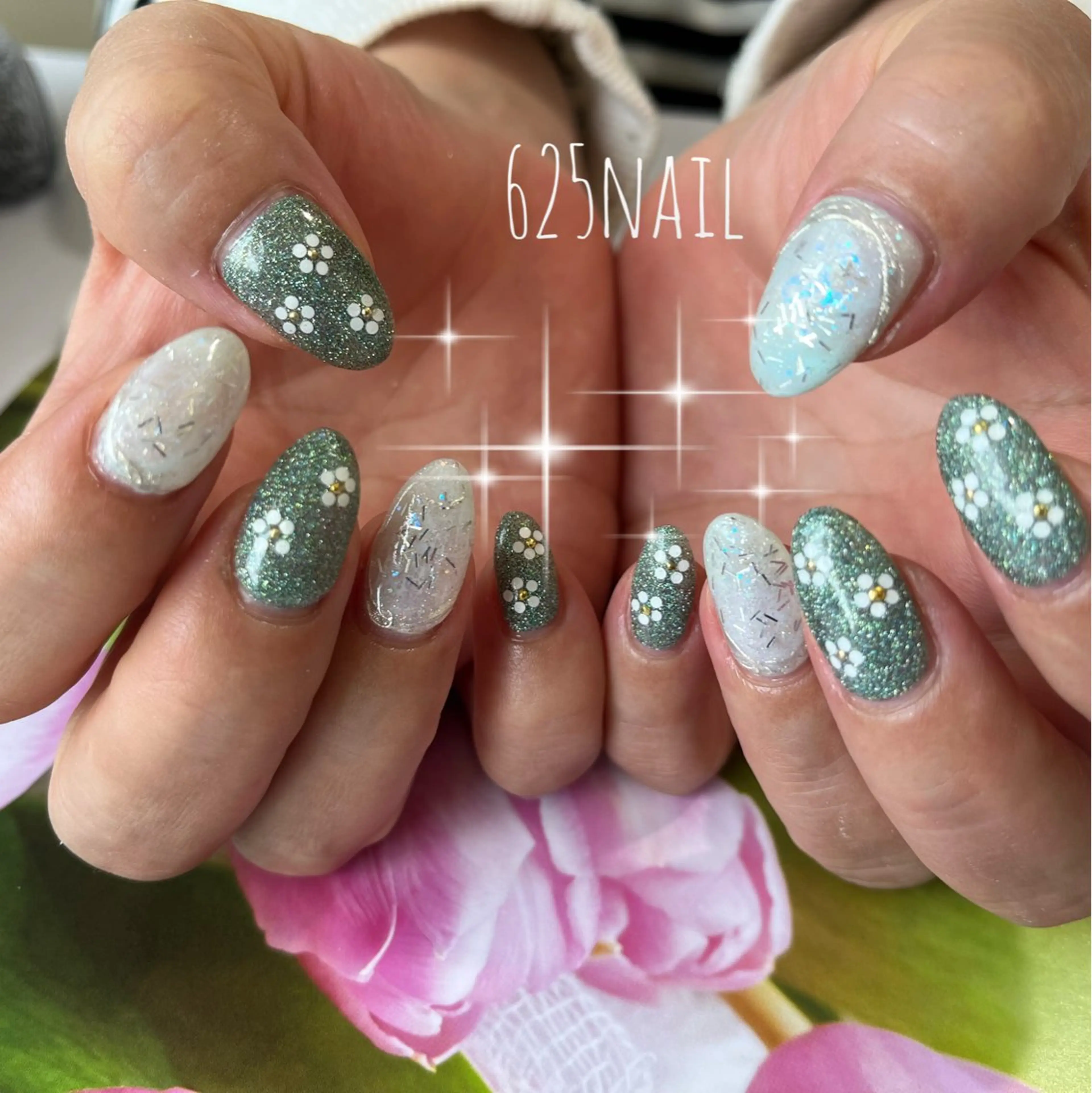 ネイル ハンドネイル 625nail 無料P有/春日白水のネイルデザイン